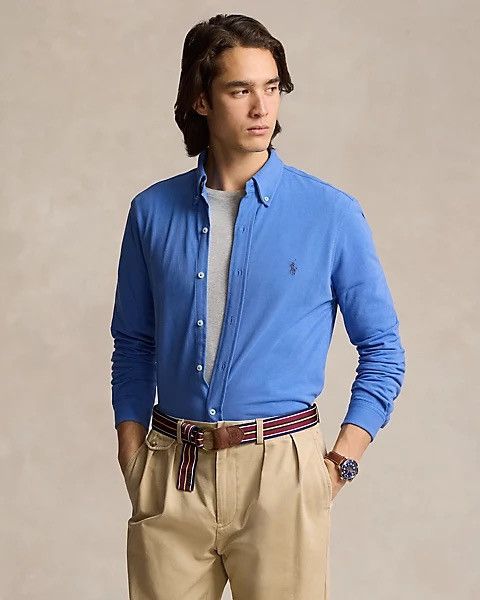 Ralph Lauren Men’s Ralph Lauren Featherweight Mesh Shirt Long Sleeve Top Size US XXL / EU 58 / 5 - 1 Thumbnail