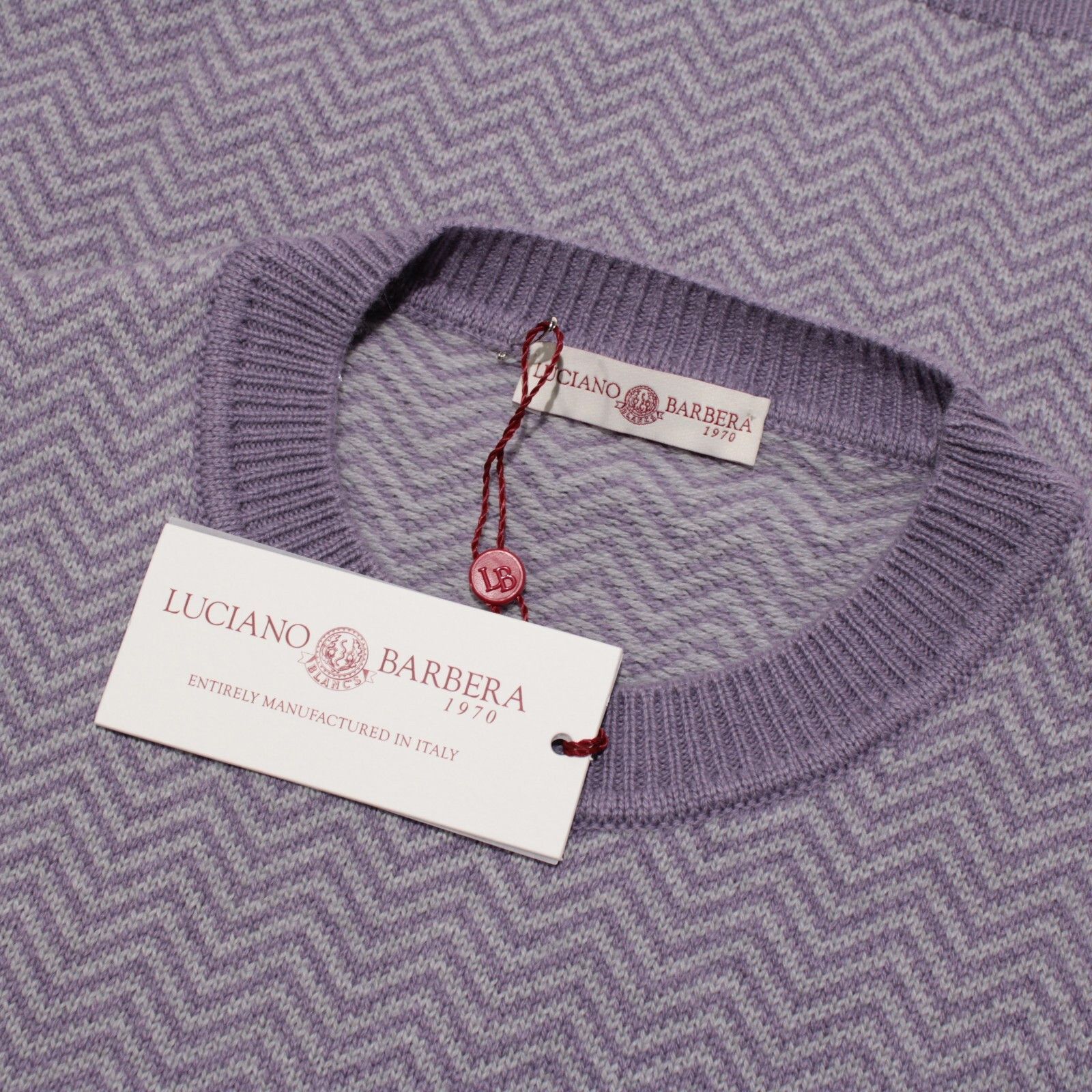 Luciano Barbera Luciano Barbera Sweater Size US XL in Purple Size US XL / EU 56 / 4 - 1 Thumbnail