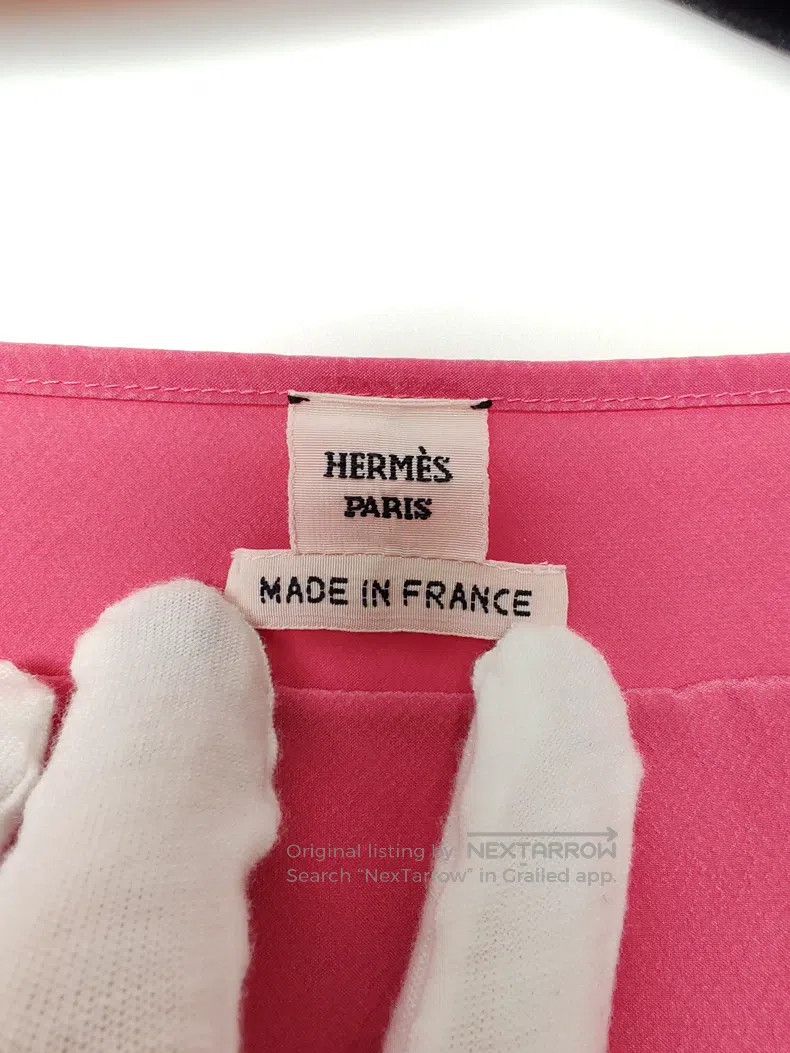 Hermes Hermes Women's Silk Short Sleeve Size XXS / US 00 / IT 34 - 3 Thumbnail