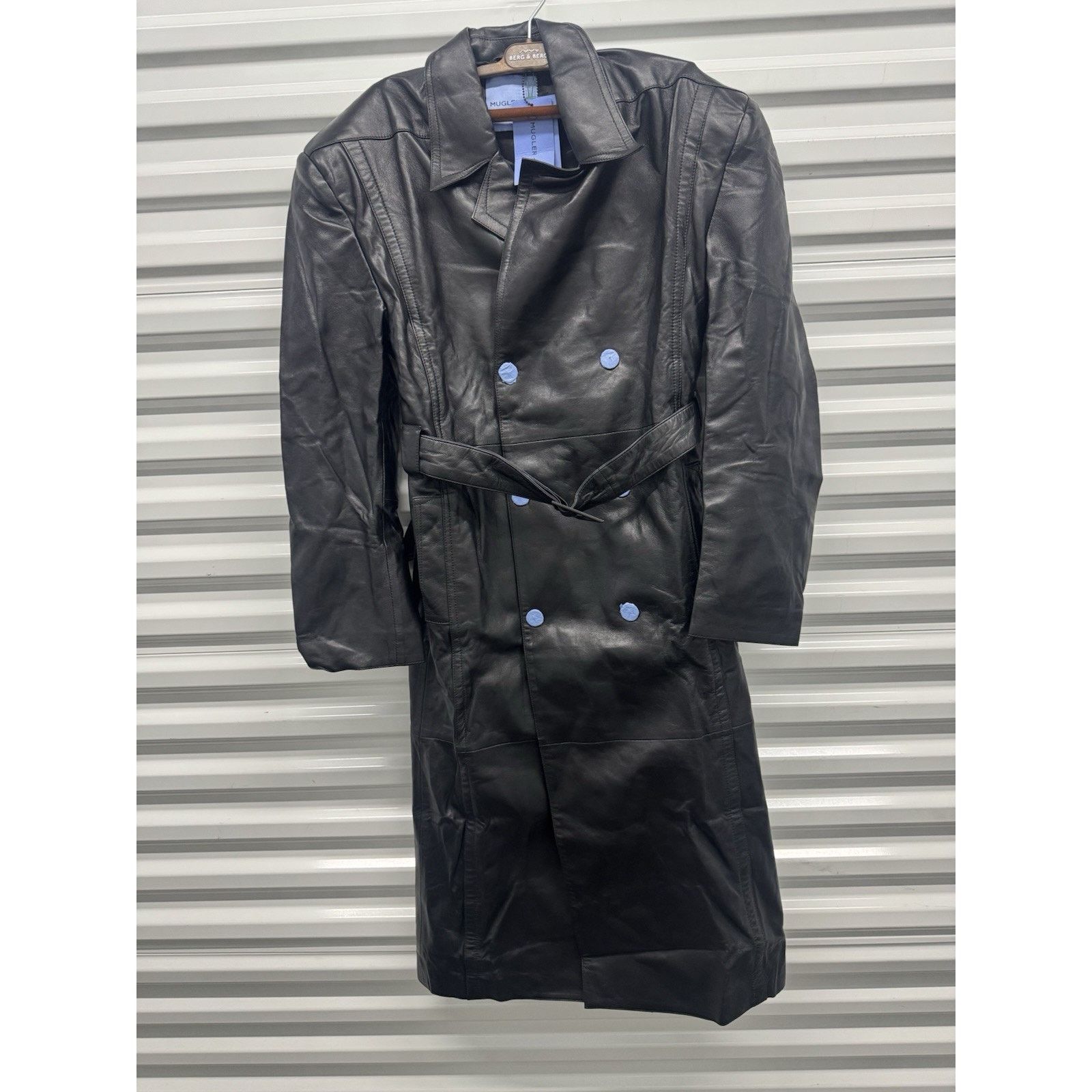 Mugler Mugler H&M Leather Trench Coat Medium NWT!! Size M / US 6-8 / IT 42-44 - 1 Thumbnail
