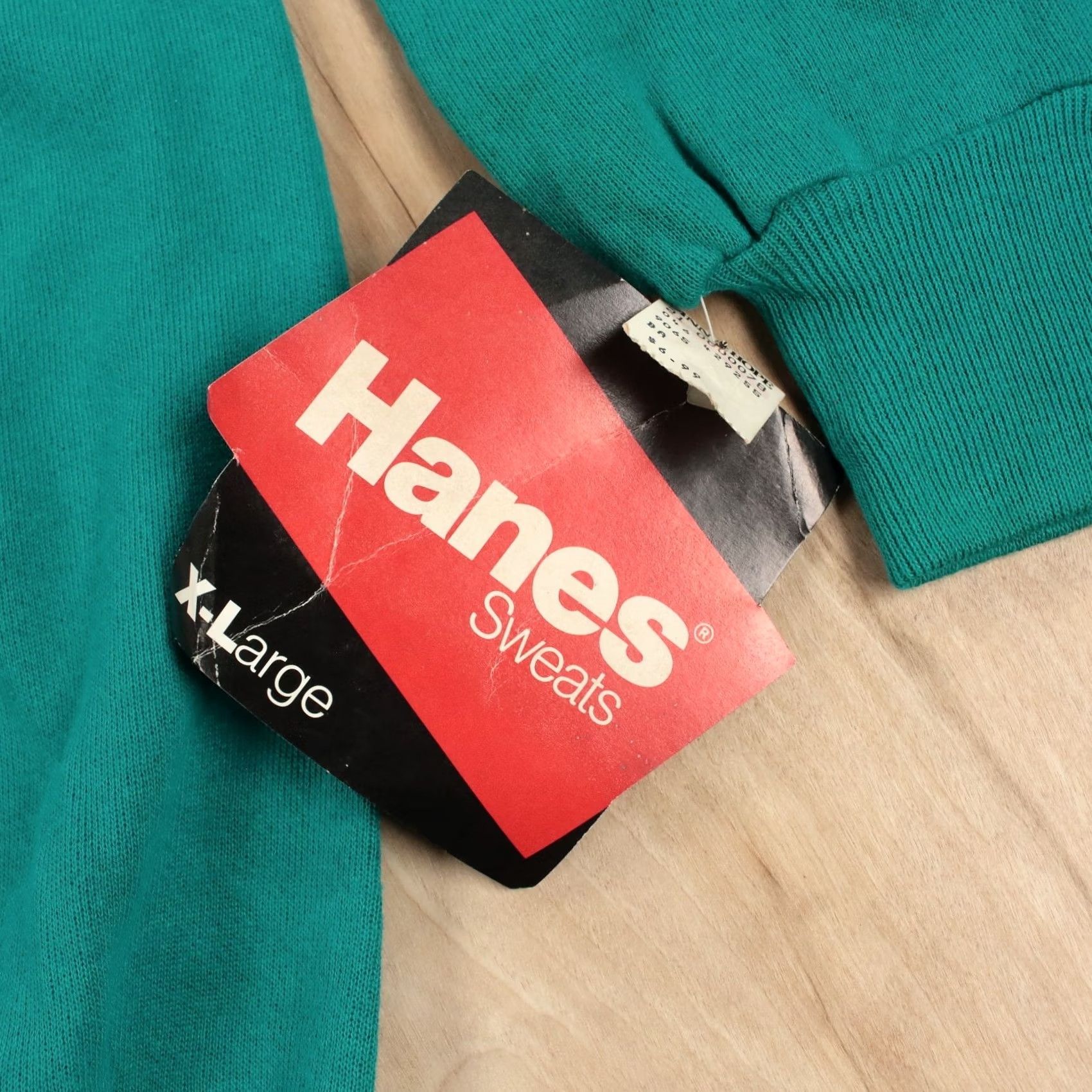 Hanes VINTAGE HANES USA MADE sweatshirt XL teal turquoise 80s 90s Mens Size US XL / EU 56 / 4 - 2 Thumbnail