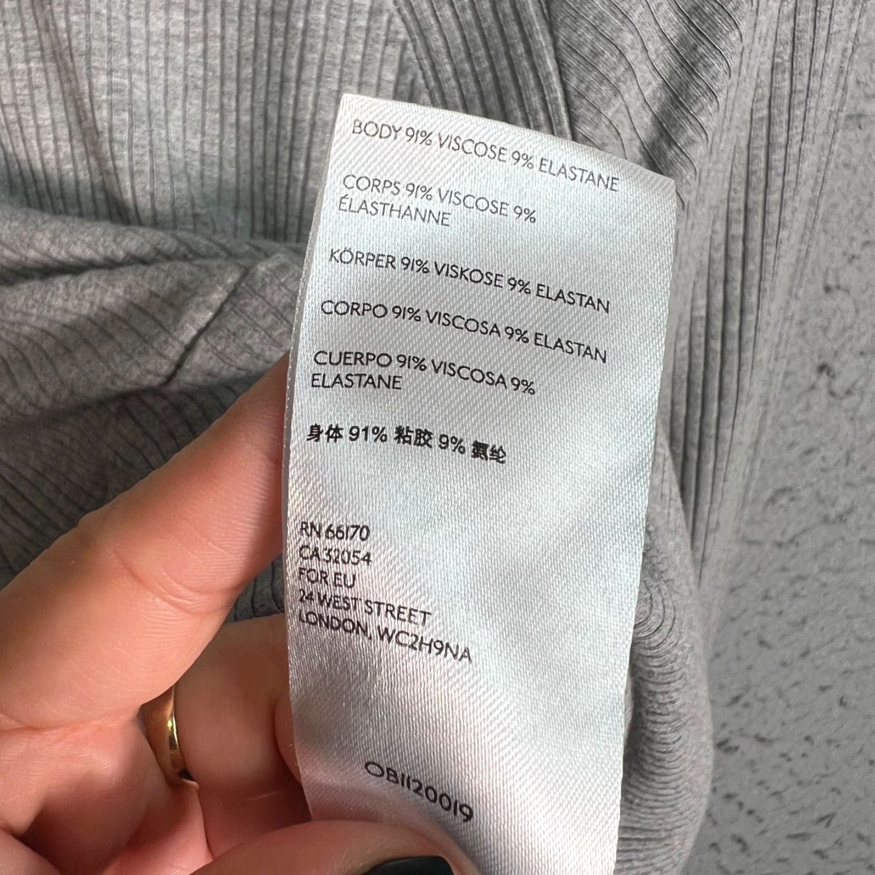 Vintage Maeve By Anthropologie XS Ribbed Gray Asymmetrical Sweater Top Long Sleeve Womens Petite pullover Mock Neck Knit Viscose Elastane Size XS / US 0-2 / IT 36-38 - 5 Thumbnail