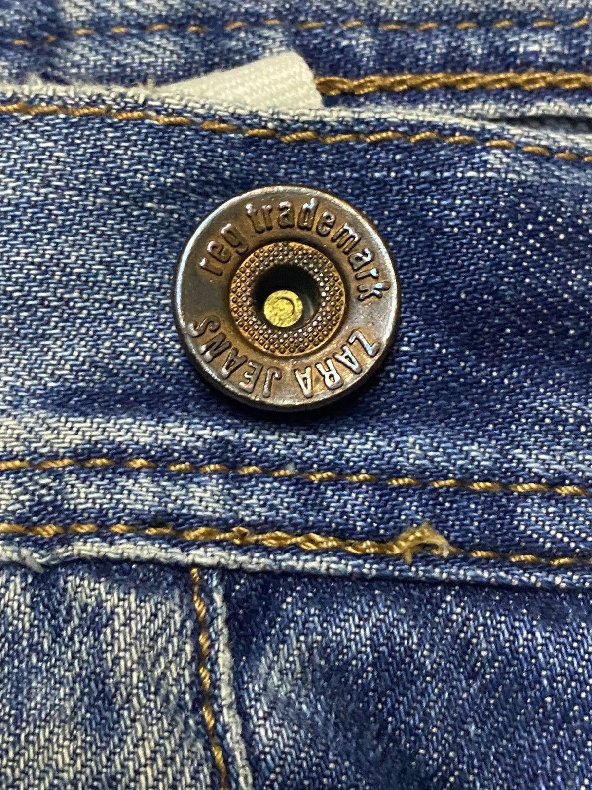 Rhude × Zara Vintage Reg Trademark Zara Jeans Distressed Loose Jeans Size US 33 - 15 Thumbnail