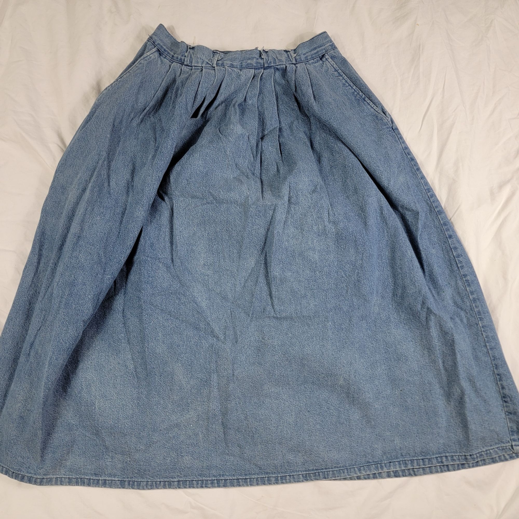 Other × Vintage Vintage Avon Fashions Womens 13/14 Denim Skirt Made In USA R Size 36" / US 14 / IT 50 - 2 Thumbnail