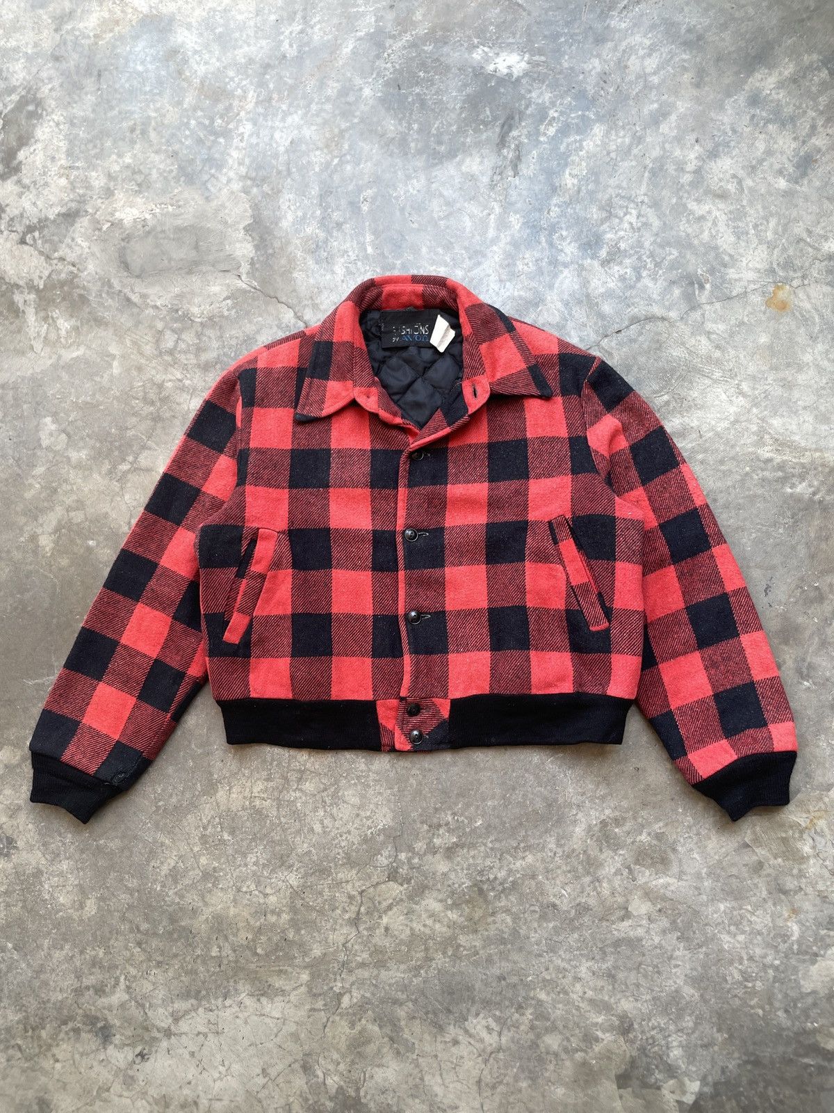 Vintage Vintage Plaid Veterano Wool Blanked Jacket Made in 🇺🇸 Size US L / EU 52-54 / 3 - 1 Thumbnail