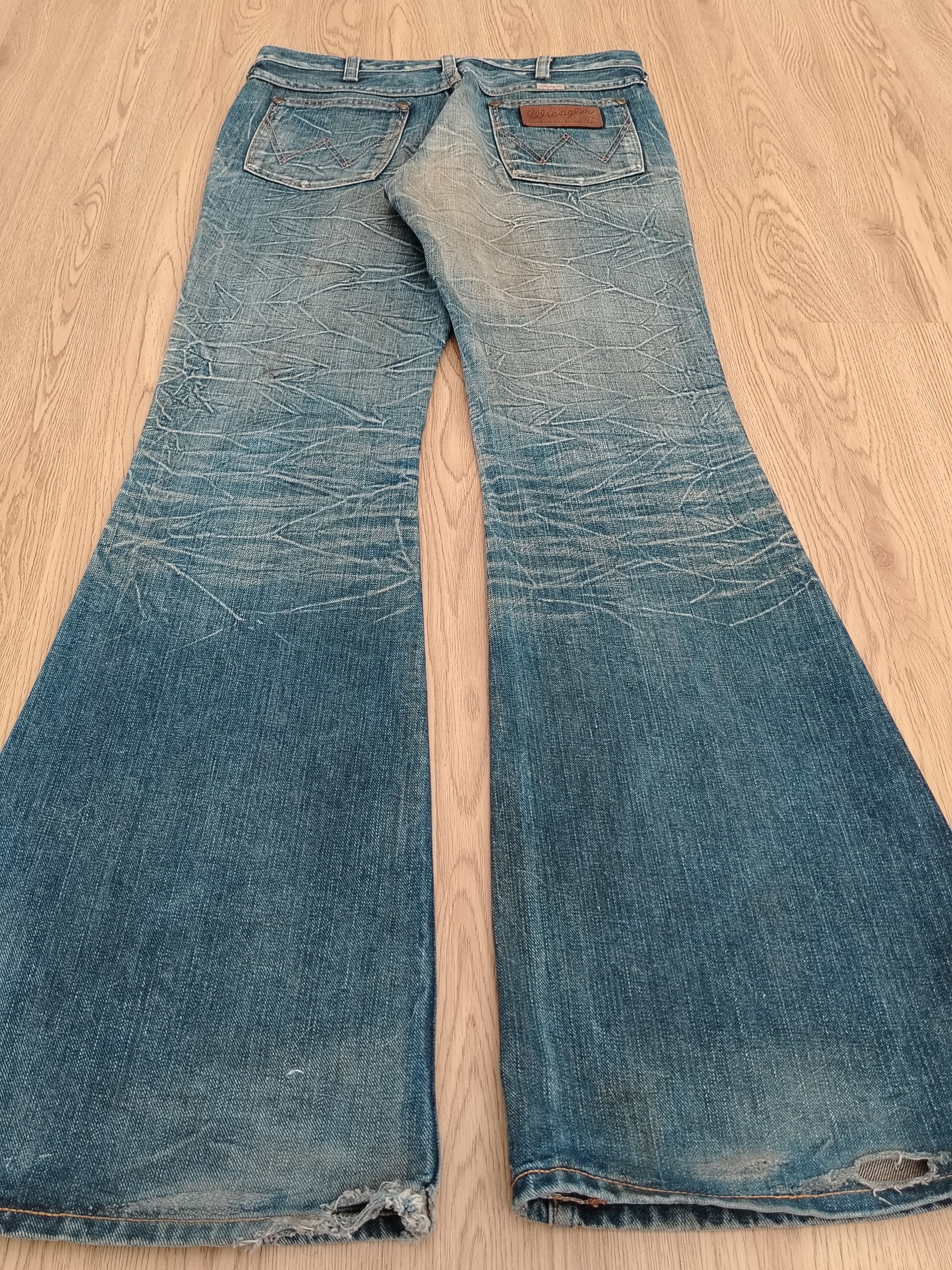 Japanese Brand Bootcut Flare Jeans Wrangler Vintage Size US 30 / EU 46 - 11 Thumbnail