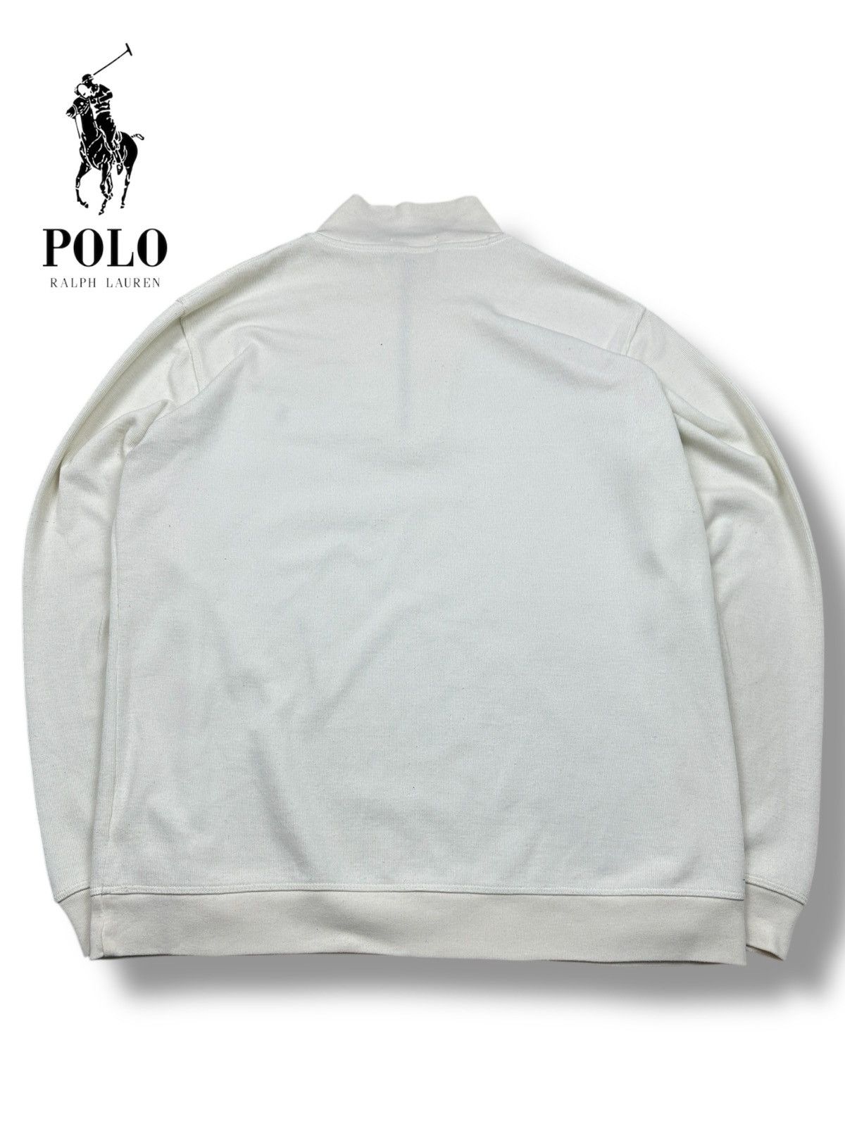 Ralph Lauren Ralph Lauren 1/4 Zip Size XL Creme White Size US XL / EU 56 / 4 - 3 Thumbnail