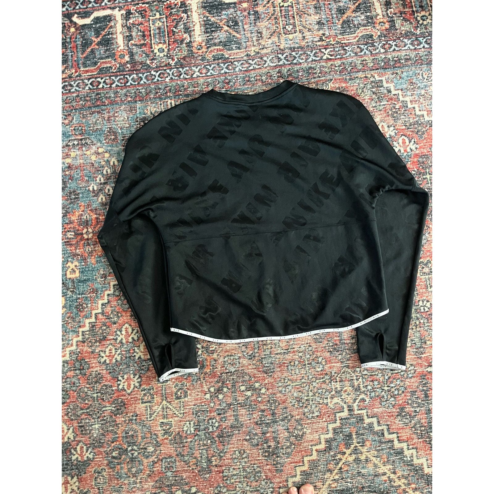 Nike Nike Air Women's Cropped Long Sleeve Over Logo Swoosh Size S Size S / US 4 / IT 40 - 3 Thumbnail
