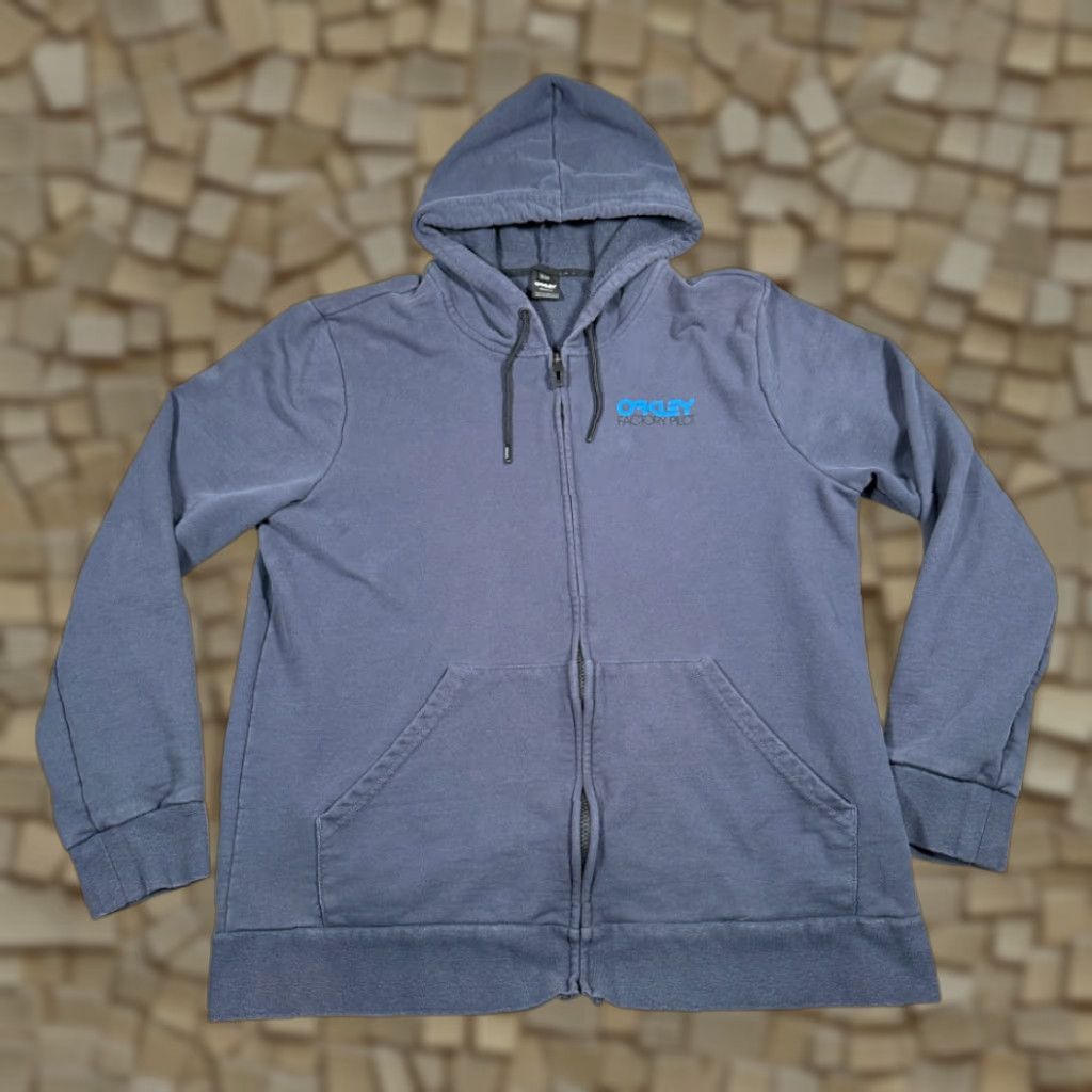 Oakley Oakley Sweater Adult XL Blue Zip Hoodie Motocross Factory Pilot Size US XL / EU 56 / 4 - 1 Thumbnail