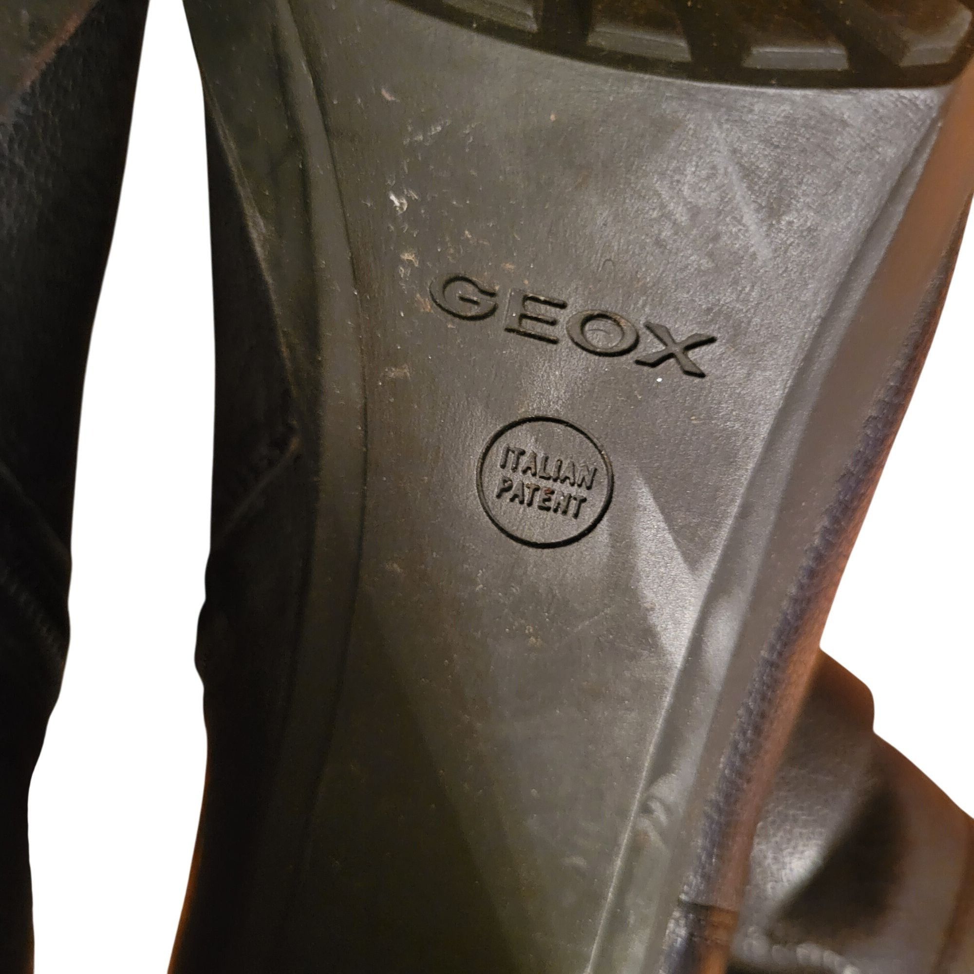 Geox Geox Respira Black Leather Heeled Ankle Boots 38 Chunky 8 Si Size US 8 / IT 38 - 6 Thumbnail