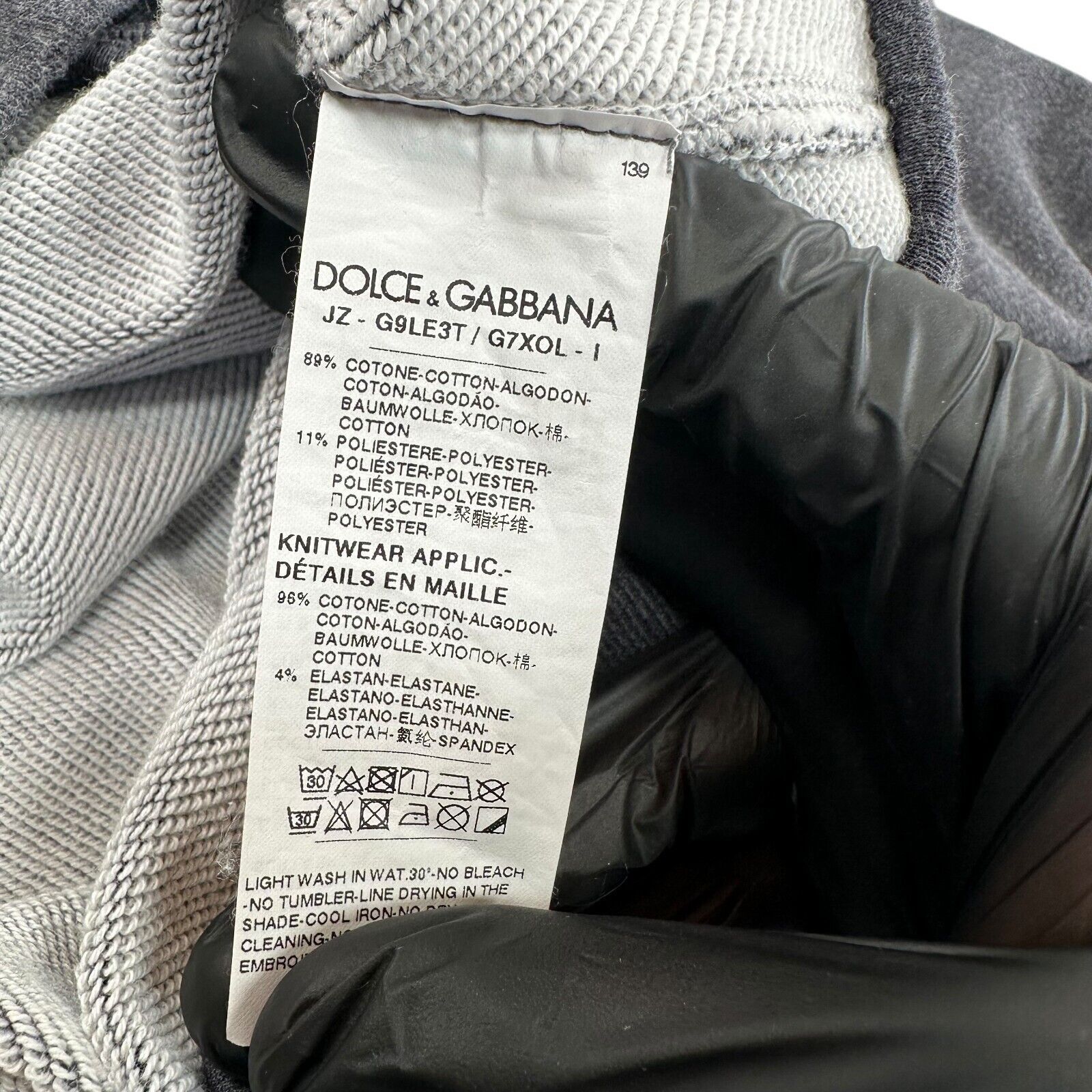 Dolce & Gabbana Dolce & Gabbana Size M Sweatshirt Dark Grey Milano Crown Size US M / EU 48-50 / 2 - 4 Thumbnail