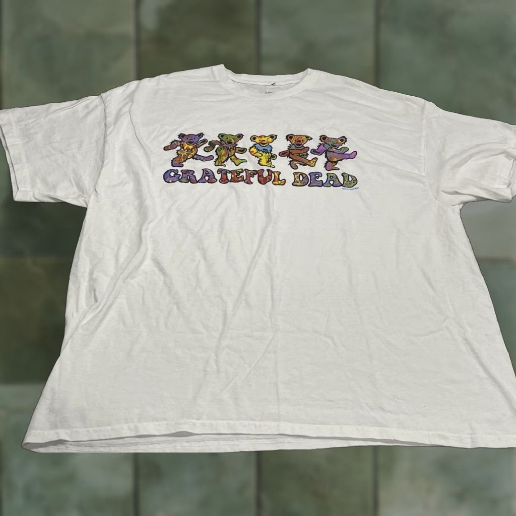 Liquid Blue Liquid Blue Grateful Dead Dancing Bears T-Shirt White 2XL Unisex Adults Short Sleeve Crew Neck Cotton Regular Size US XXL / EU 58 / 5 - 1 Thumbnail