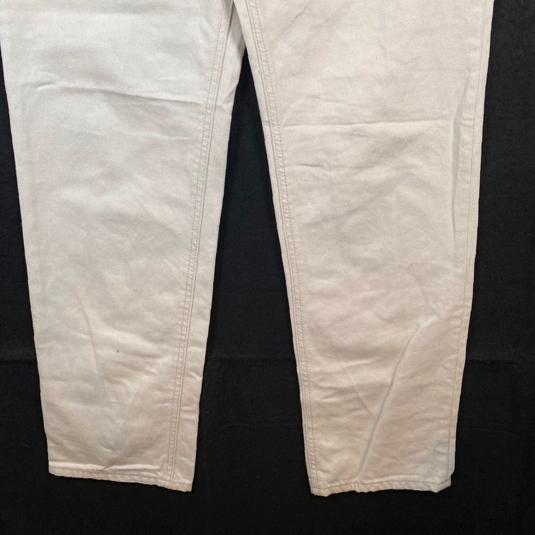 J.Crew J.Crew Jeans Cream Full Length Straight 100% Cotton 28 Womens Casual Momcore Normcore Streetwear 5-Pocket Denim Zip Button Size 28" / US 6 / IT 42 - 3 Thumbnail