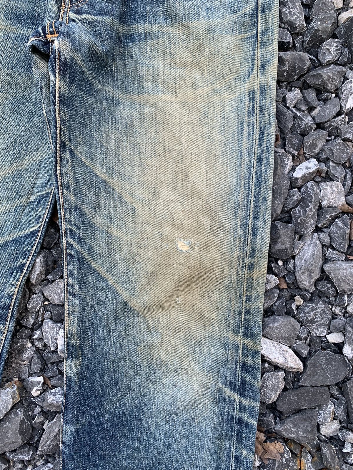Edwin VINTAGE EDWIN 505SXXX MUDWASH RUSTY &FADED DISTRESSED DENIM Size US 29 - 16 Thumbnail