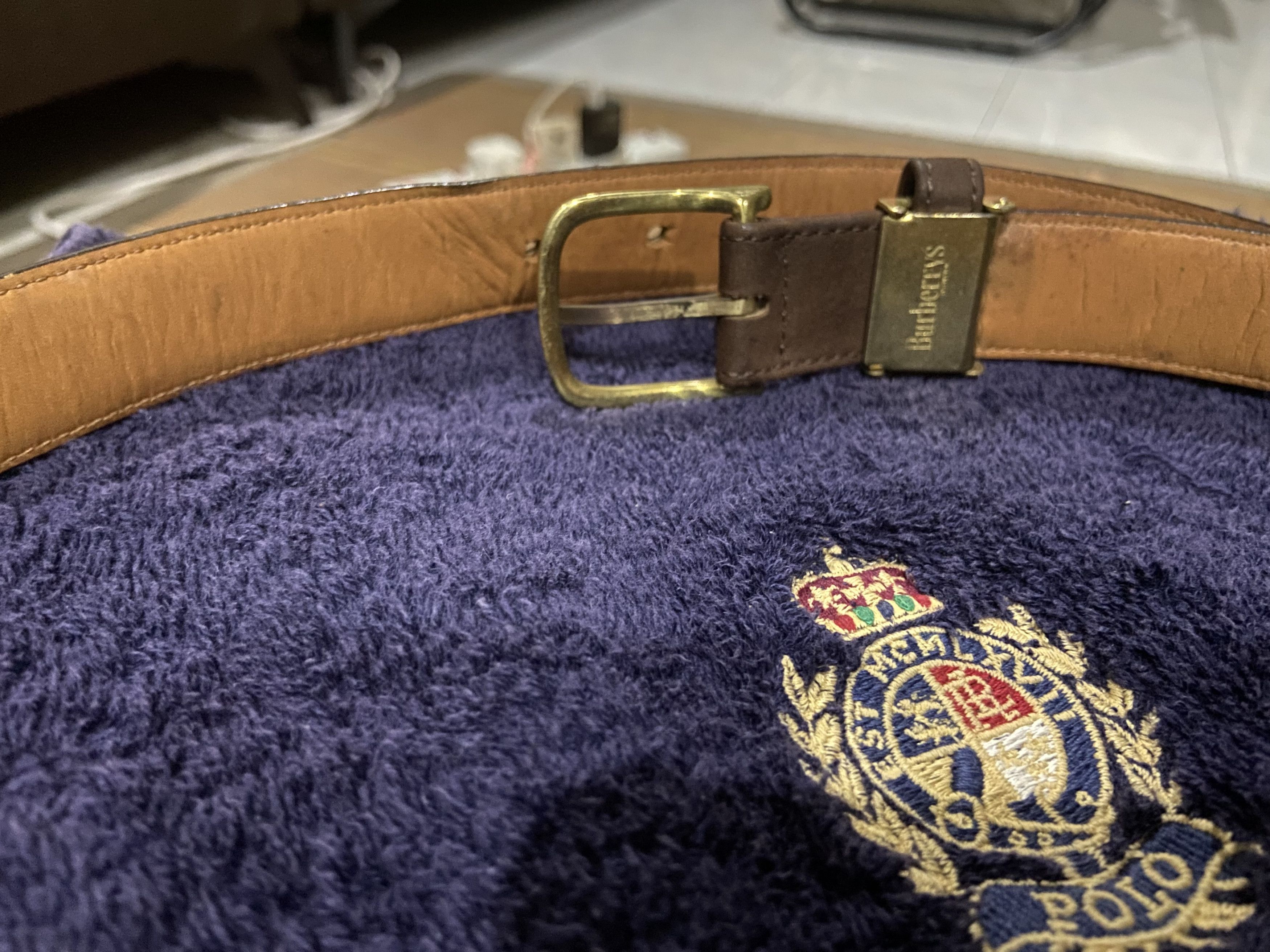 Burberry Burberrys Suede Leather belts Size ONE SIZE - 5 Thumbnail