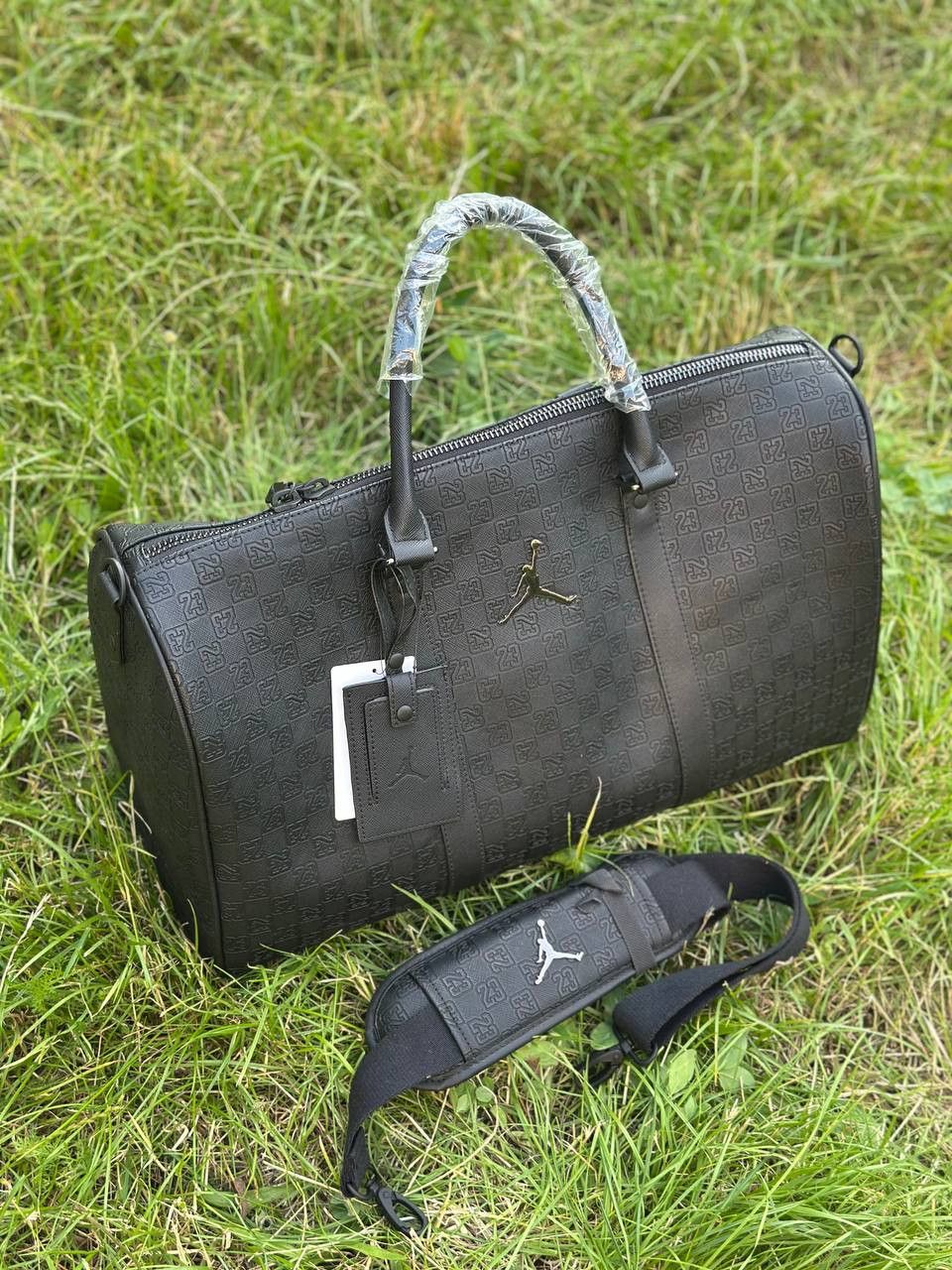 AIR JORDAN Monogram Duffle Bag Luggage Jacquard 25L