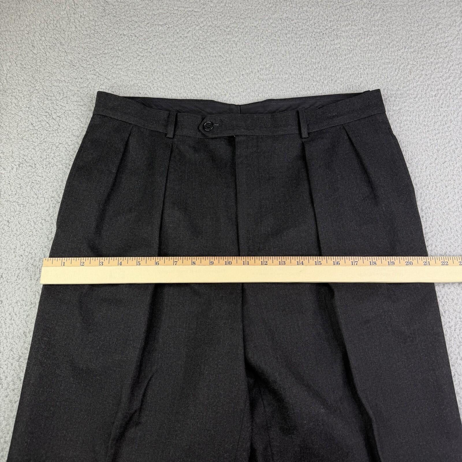 Other Vitale Barberis Canonico Gray Wool Dress Pants Men's 36x31 Size US 36 / EU 52 - 5 Thumbnail