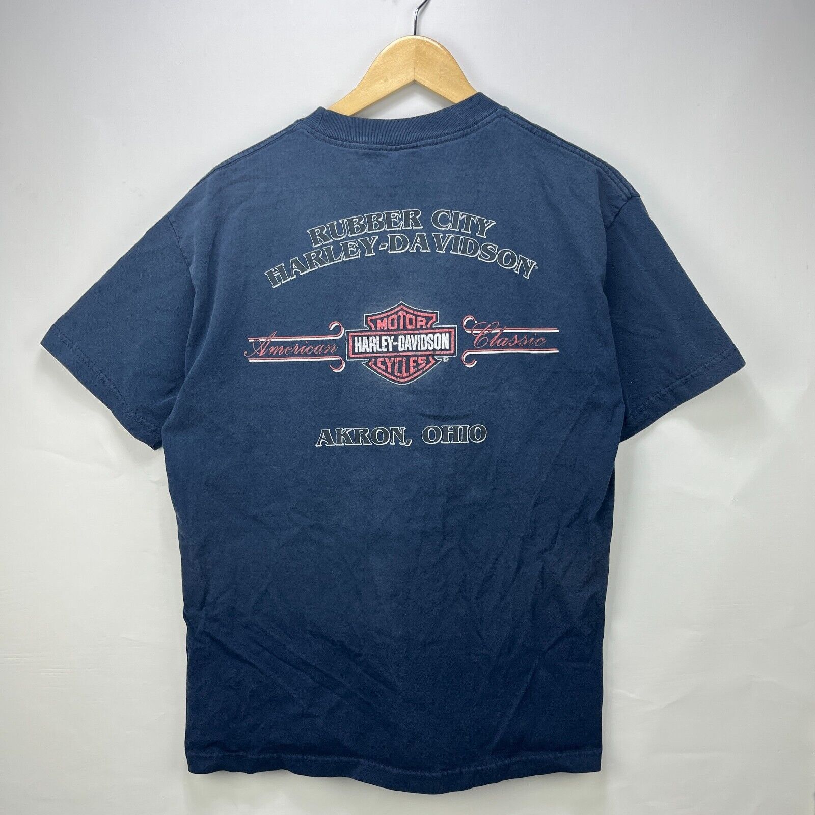 Vintage Vintage Harley Davidson Faded Akron Ohio T-shirt Large Size US L / EU 52-54 / 3 - 1 Thumbnail