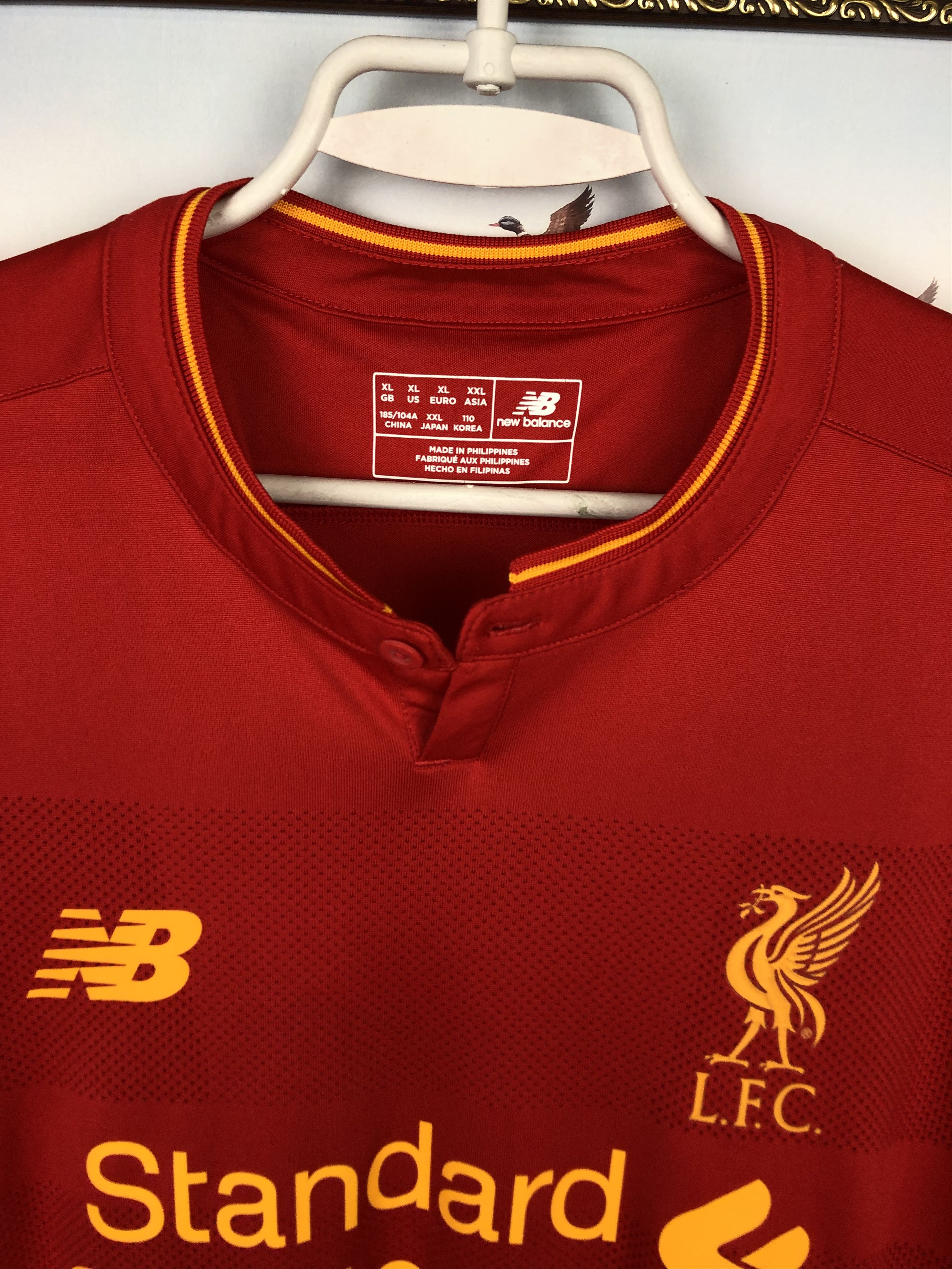 Other Liverpool football shirt 2016 Soccer Jersey Mens YNWA Jersey Size US XL / EU 56 / 4 - 4 Thumbnail