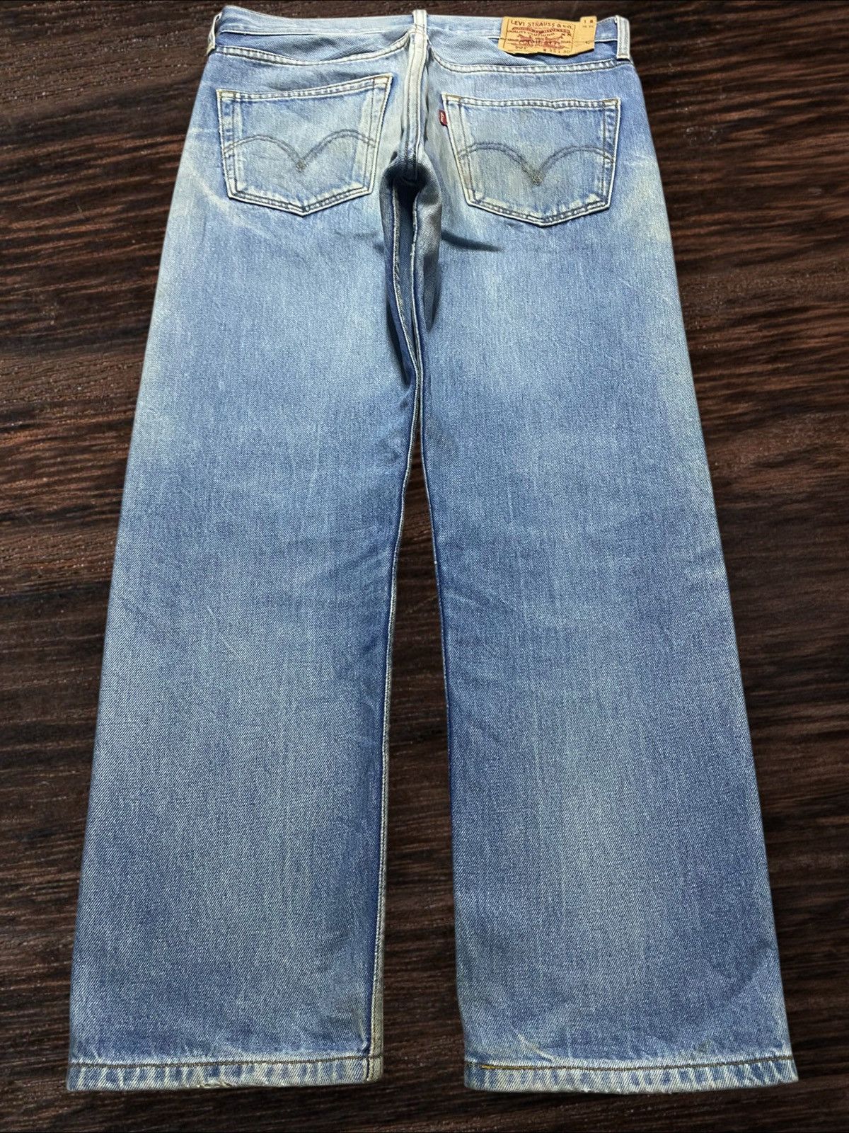 Levi's Vintage Levis 501 Faded Wash Distressed Loose Jeans Size US 32 / EU 48 - 2 Thumbnail