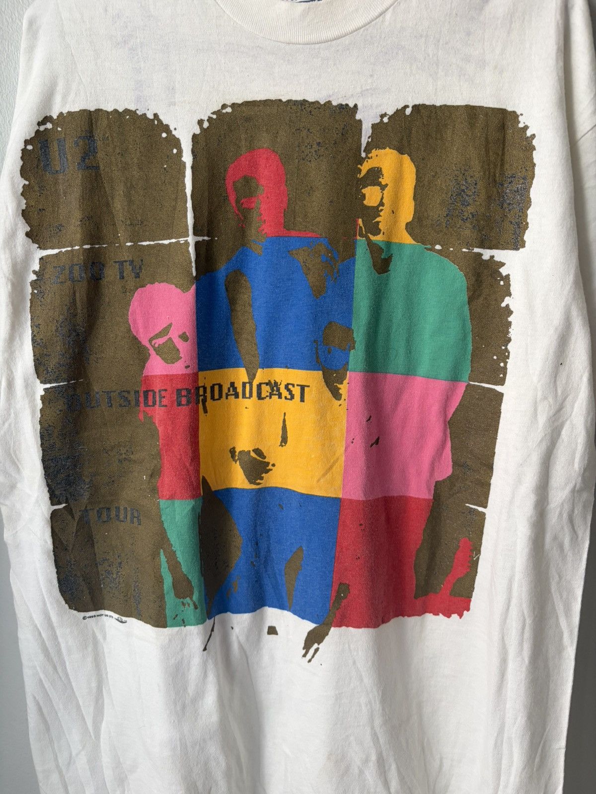 Band Tees Vintage 1992 U2 Zoo Tv Tour Tee Single Stitch Size US L / EU 52-54 / 3 - 3 Thumbnail