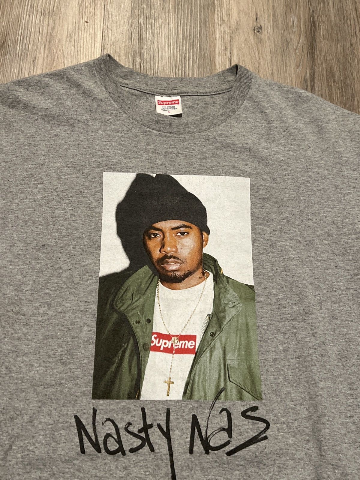 Supreme Supreme Nasty Nas Photo Tee Nas T shirt Size US L / EU 52-54 / 3 - 24 Thumbnail
