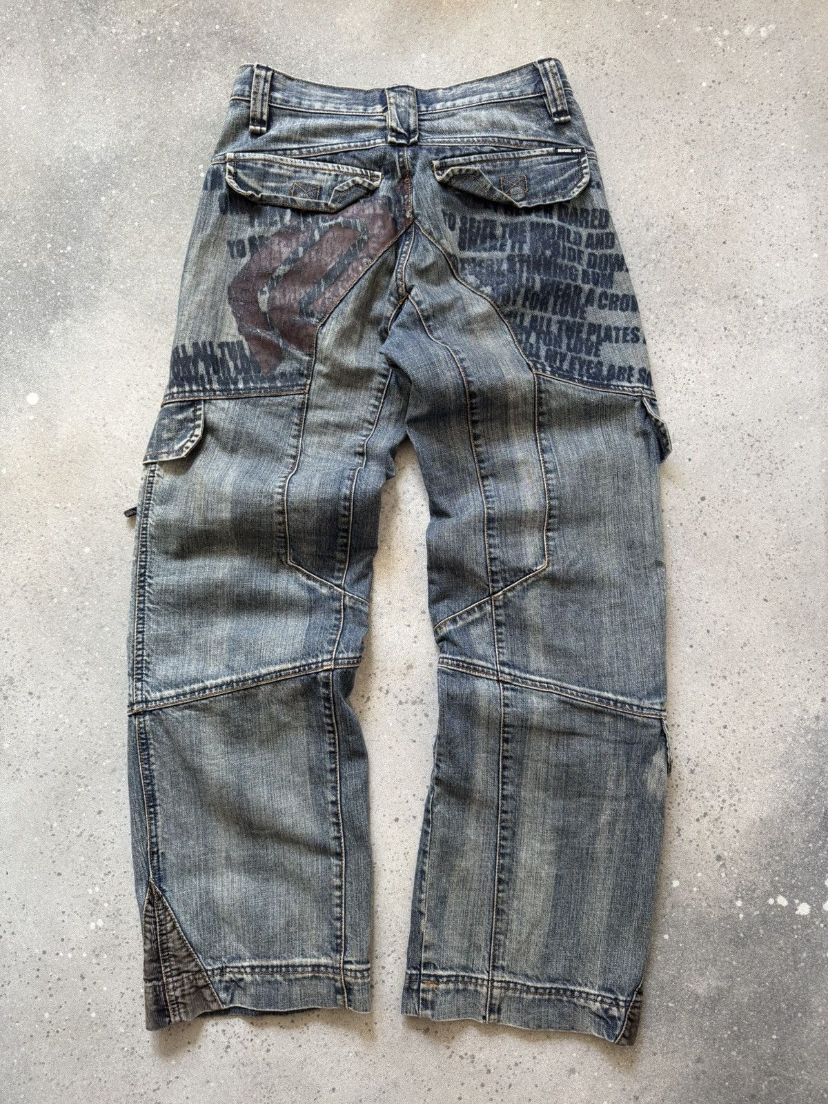 If Six Was Nine Avant Garde Vintage Washed Denim Jeans Size US 30 / EU 46 - 1 Thumbnail
