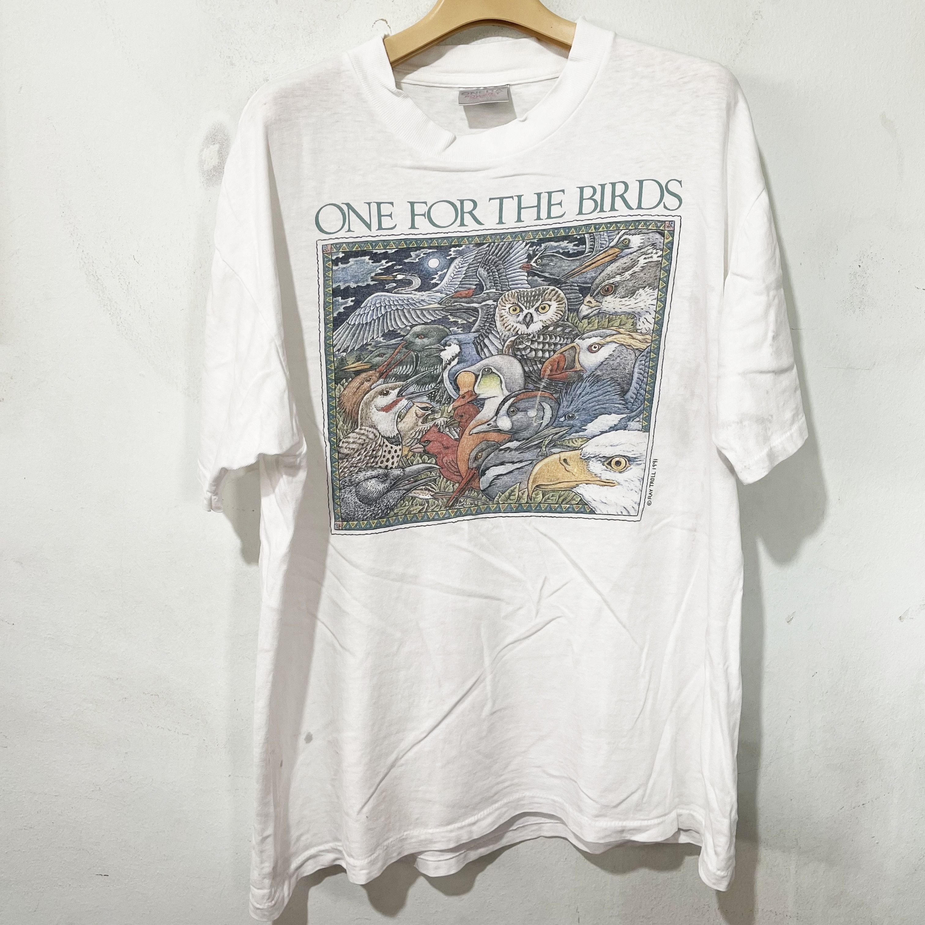 Vintage Vintage 1991 One For The Birds Ray Troll Shirt Size US L / EU 52-54 / 3 - 1 Thumbnail