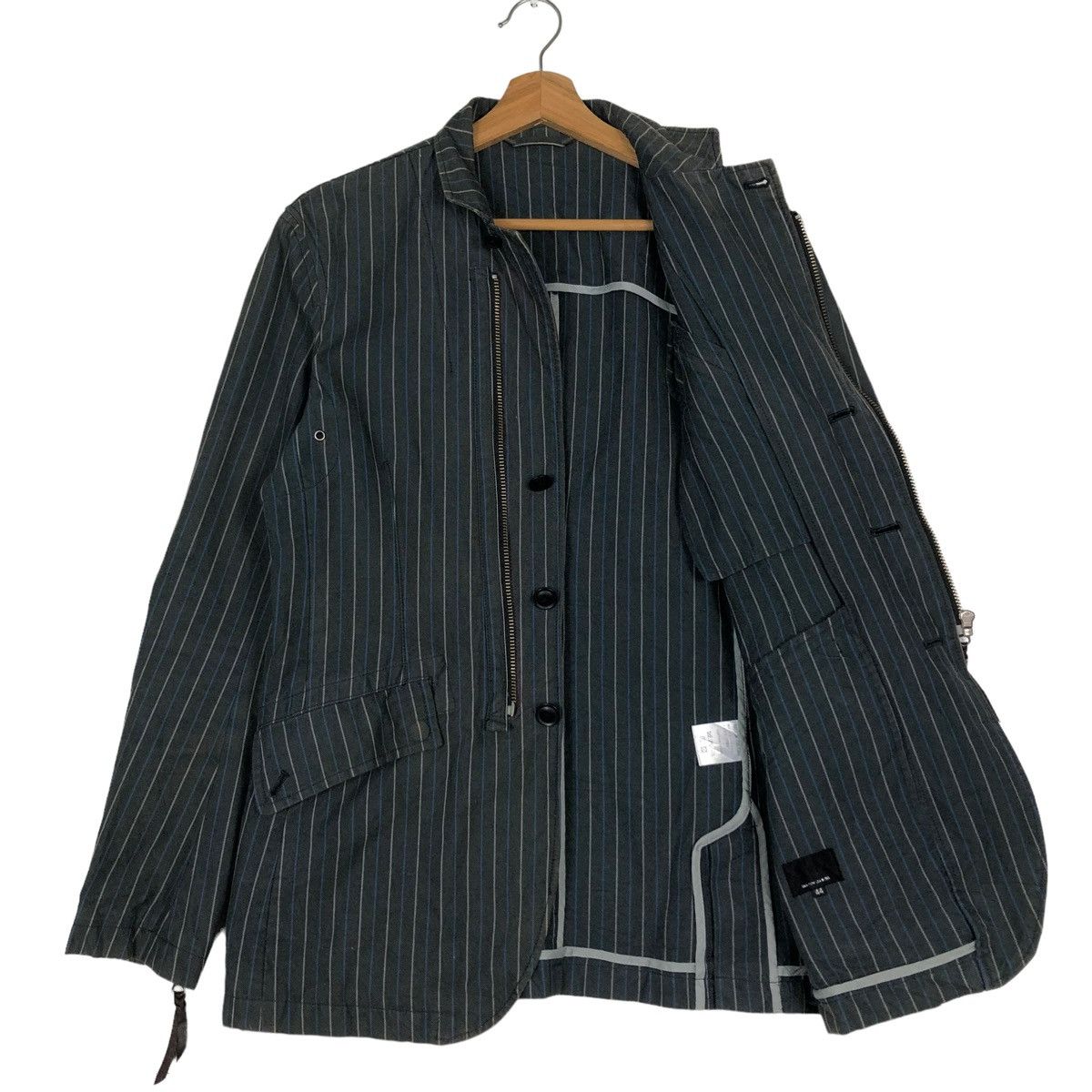 Japanese Brand Biker Jacket Multi Pocket Cargo Striped Custom Culture Japan Size US S / EU 44-46 / 1 - 11 Thumbnail