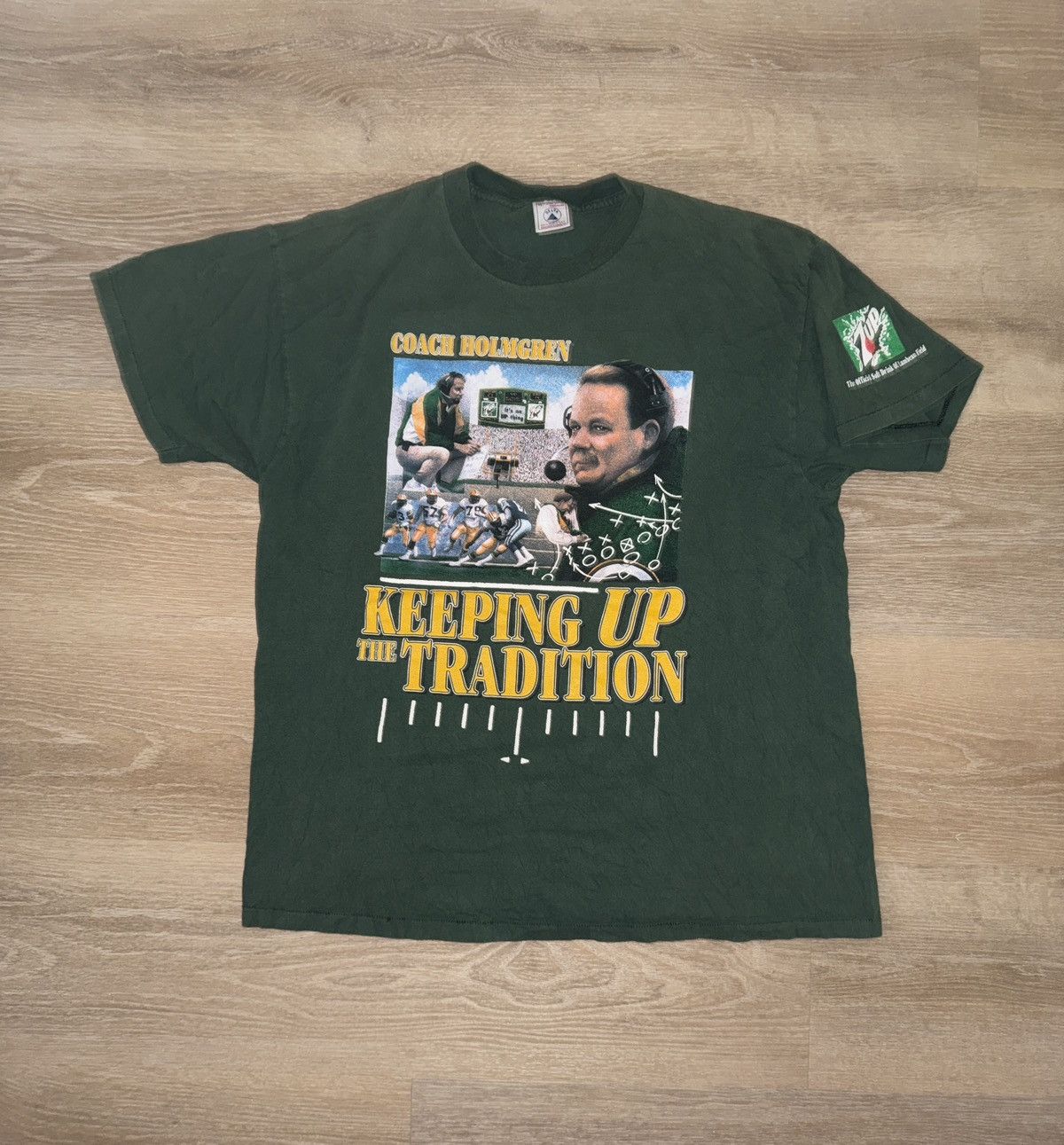 NFL Vintage 90’s Coach Holmgren Green Bay Packers T-Shirt Size US XL / EU 56 / 4 - 1 Thumbnail