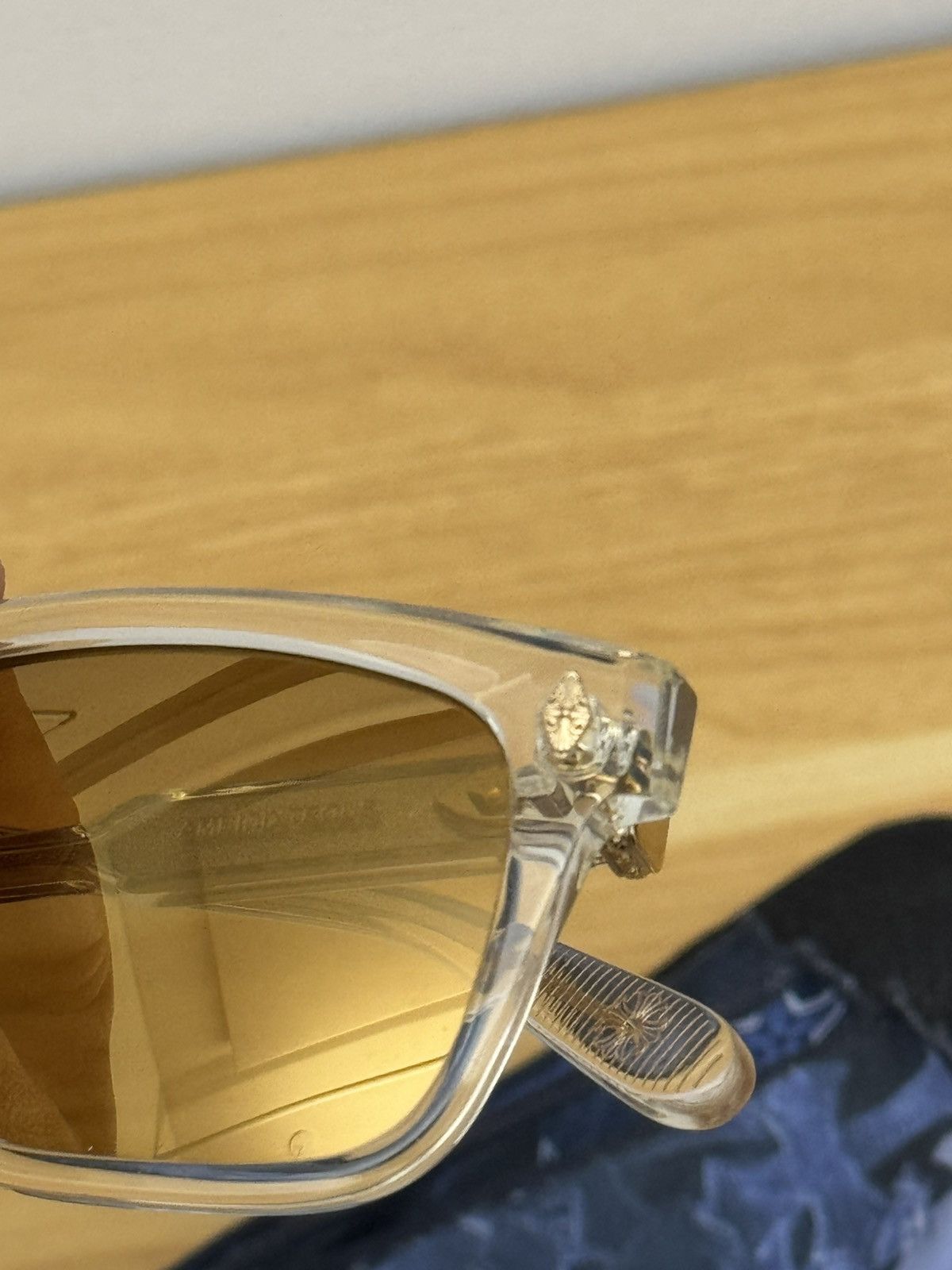 Chrome Hearts Chrome Hearts Ambidixtrous Crystal 18k Gold Glasses Size ONE SIZE - 9 Thumbnail