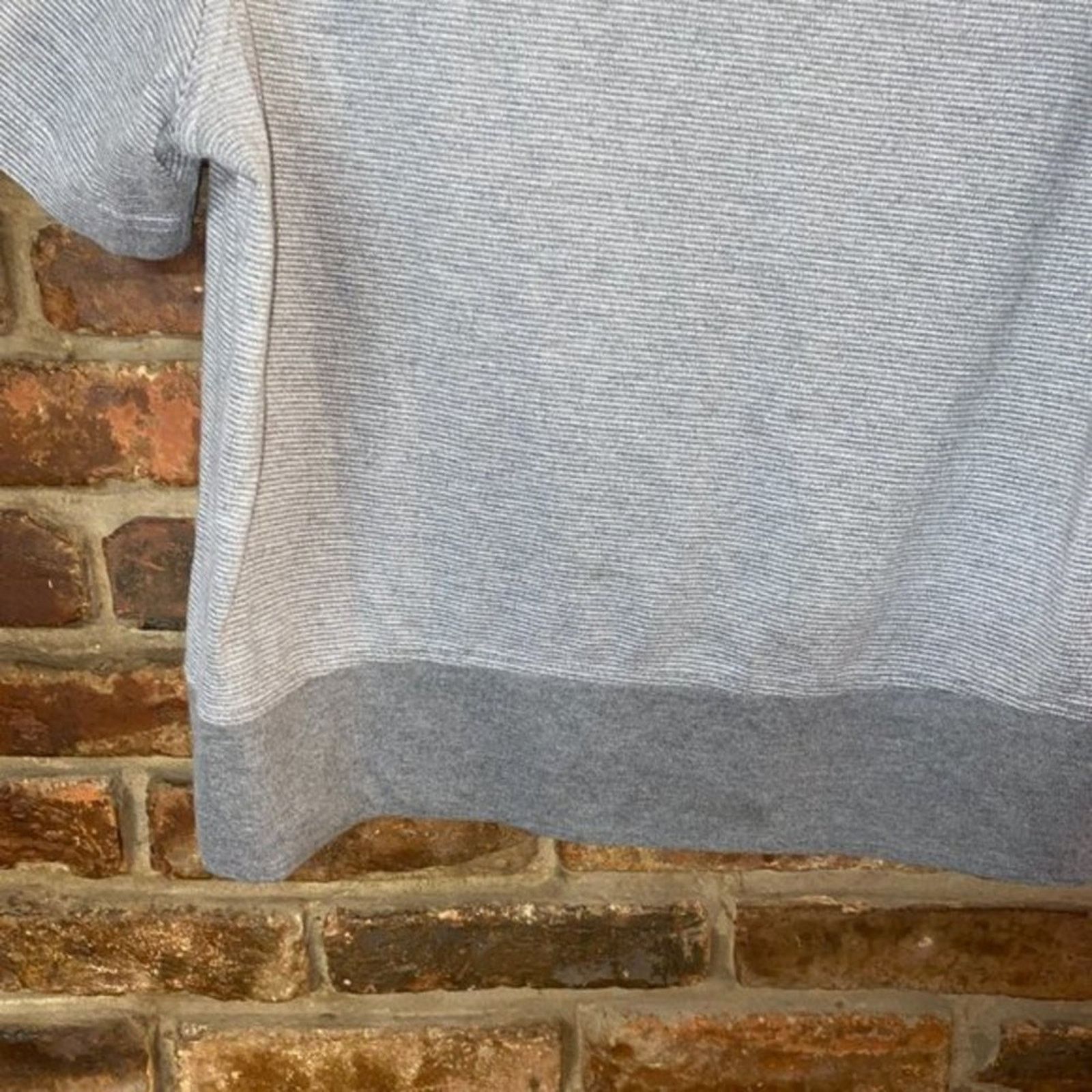 Other Cathy Daniels Gray White Striped Short Sleeve Top Size Large Size L / US 10 / IT 46 - 5 Thumbnail