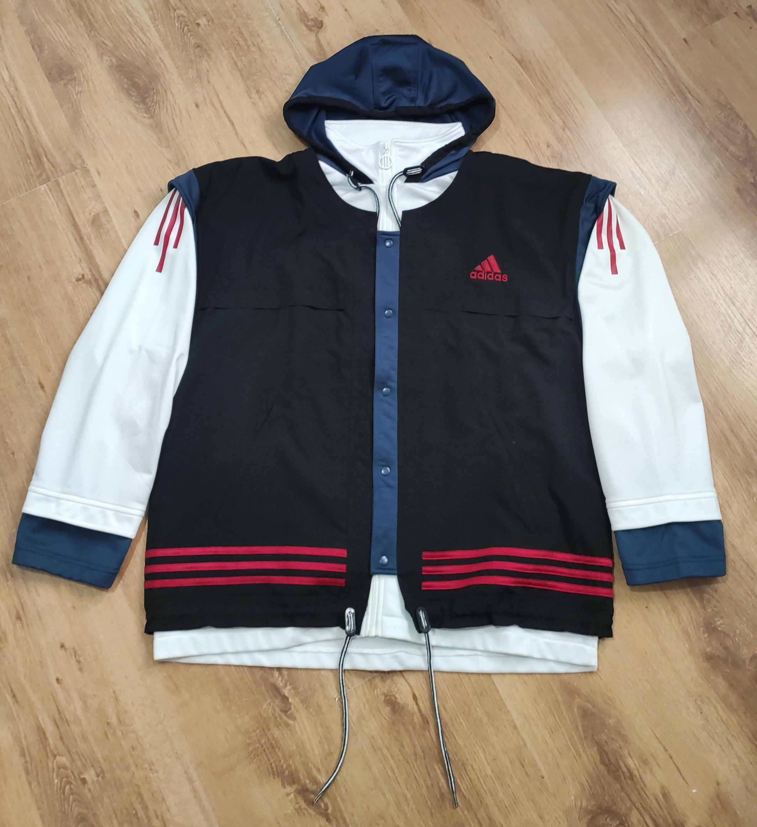 Adidas × Vintage Men's vintage 90s Adidas Track Jacket size Large Size US L / EU 52-54 / 3 - 1 Thumbnail