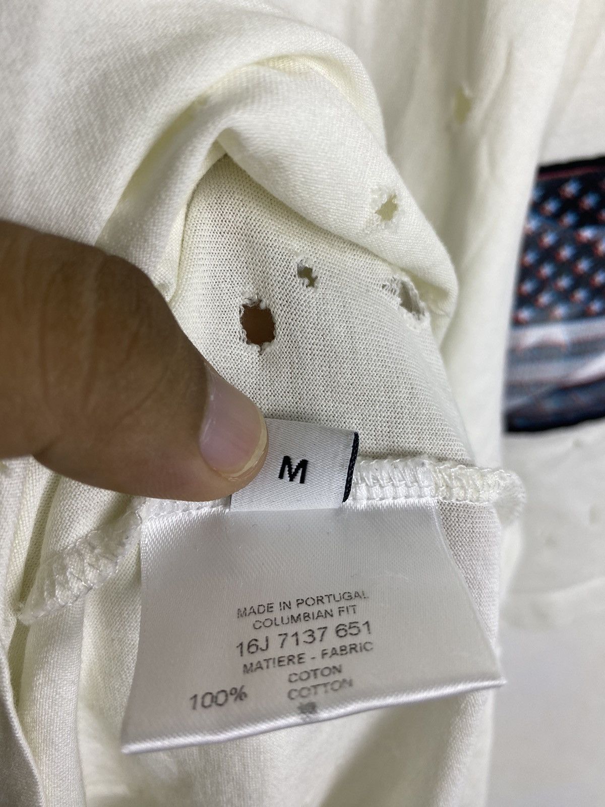 Givenchy by Ricardo Tisci distressed oversized Jesus Us Tee