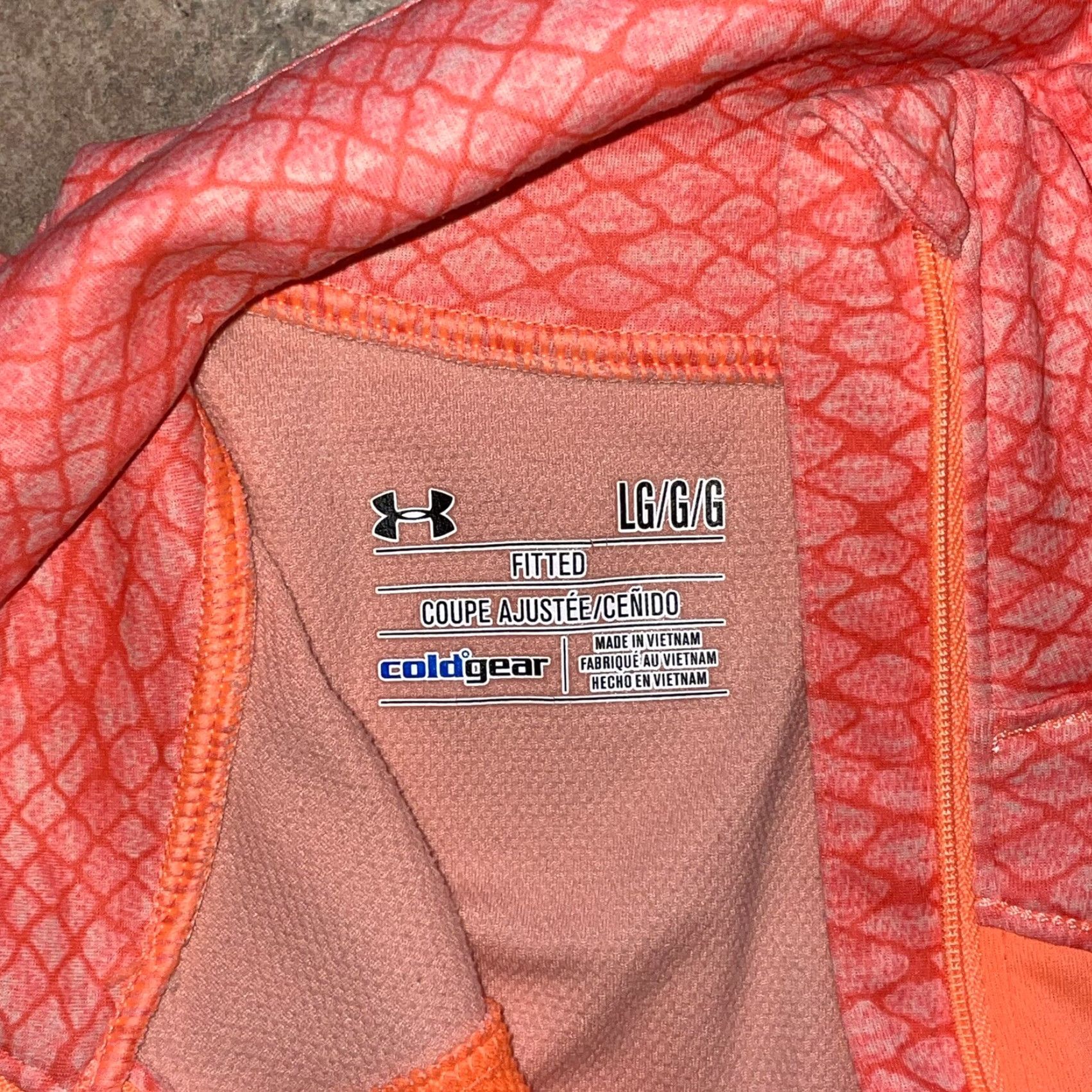 Under Armour Under Armour Fitted ColdGear 1/4 Zip Pullover Women’s L Orange Casual Activewear Pullover Women L Size L / US 10 / IT 46 - 2 Thumbnail