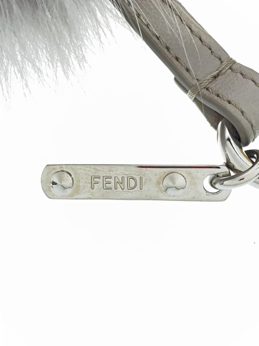 Fendi Fendi Pom-Pom Keychain Bag Charm Grey Size ONE SIZE - 3 Thumbnail