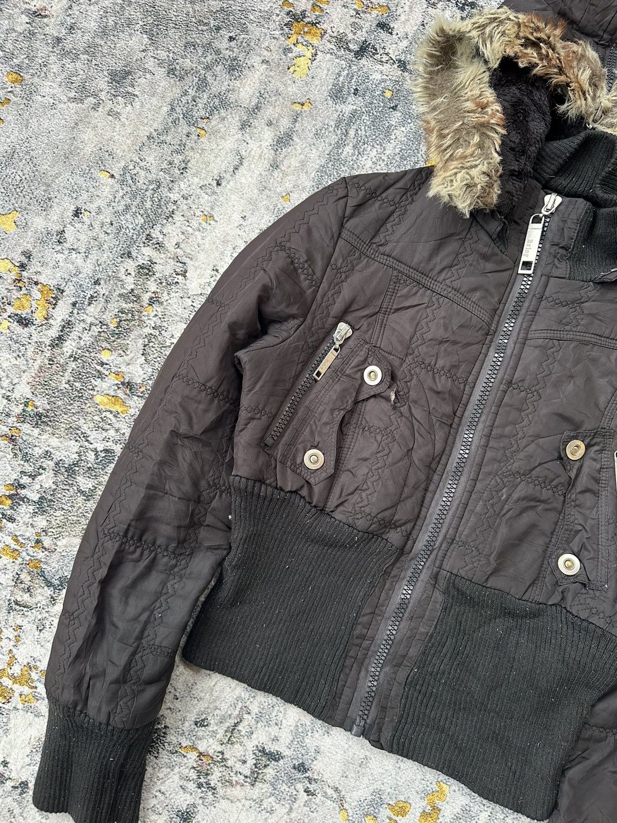 Beauty Beast ESLEY AVANT GARDE IF SIX WAS NINE GOA STYLE PUFFER JACKET Size M / US 6-8 / IT 42-44 - 4 Thumbnail