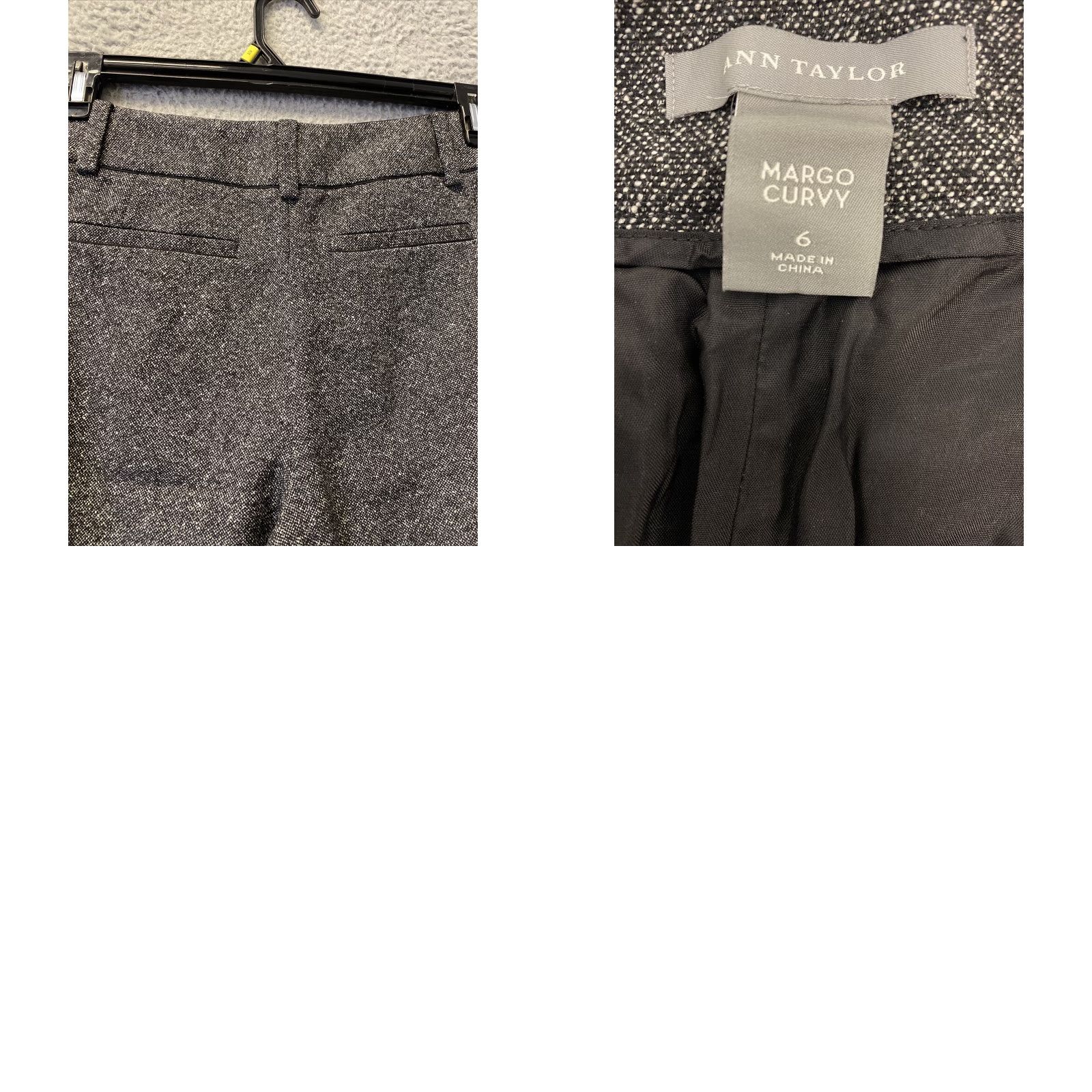 Ann Taylor Ann Taylor Dress Pants Women 6 Gray Mid Rise Bootcut Flat Front Zip Inseam 32 Regular Size 28" / US 6 / IT 42 - 8 Thumbnail