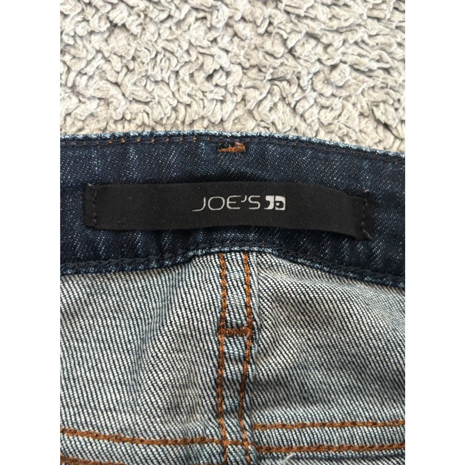 Vintage Joes Jeans Womens 24 Dark Wash Blue Denim Skinny Stretch Casual Pants Jeans 5-Pocket Design Womens Size 42" / US 20 - 2 Thumbnail