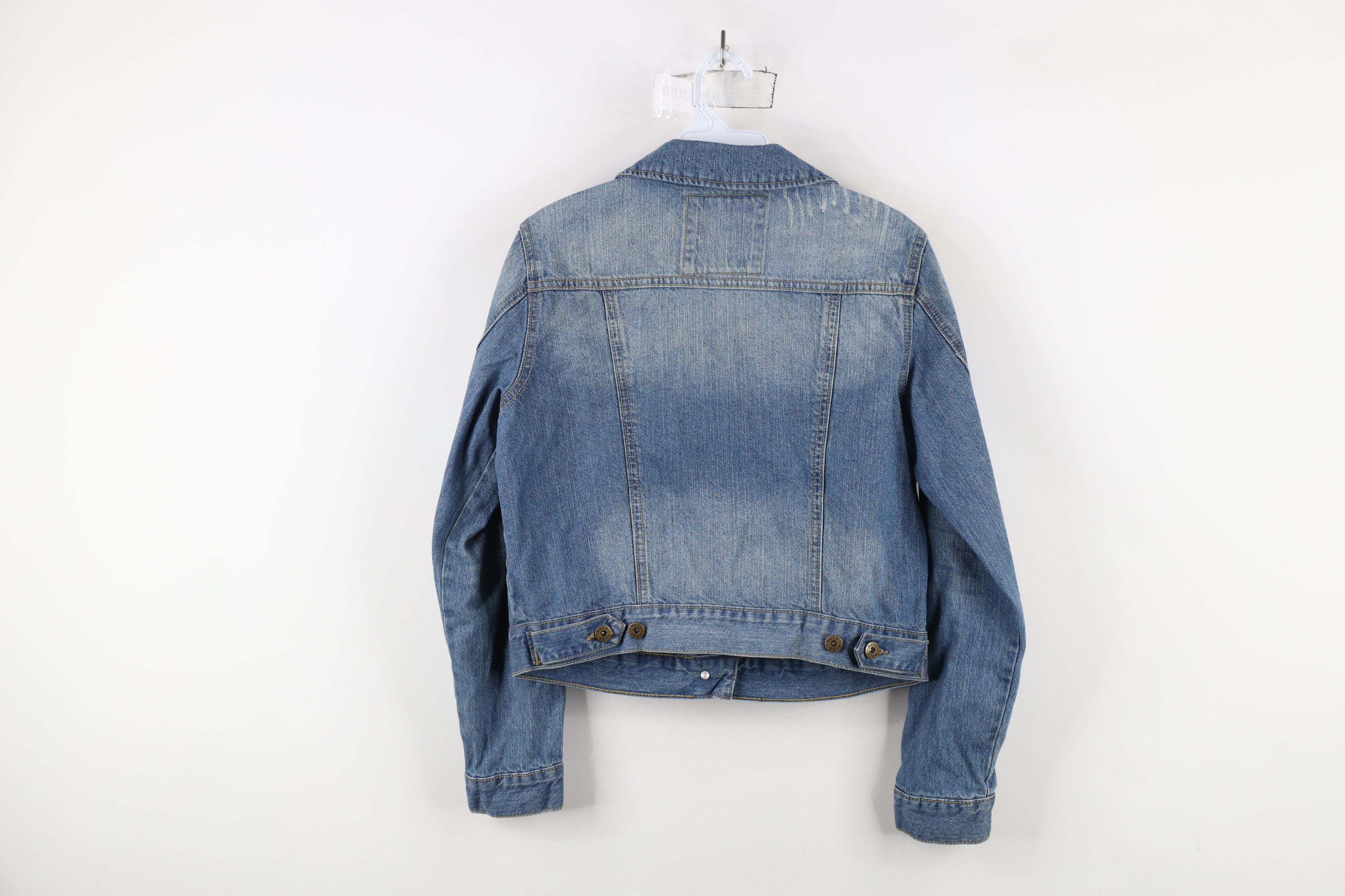 Vintage Vintage Y2K MUDD Cropped Baby Doll Denim Trucker Jacket Size L / US 10 / IT 46 - 13 Thumbnail