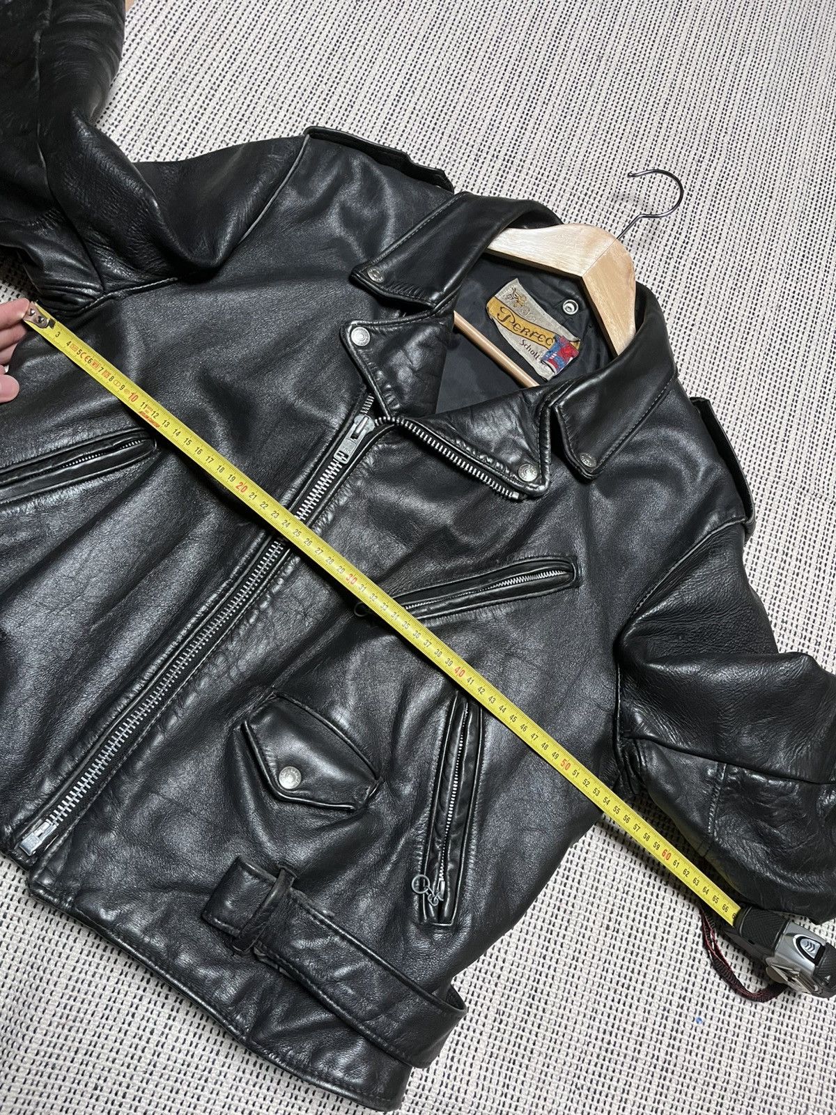 Schott Vintage Schott perfecto ramones leather jacket black Size US S / EU 44-46 / 1 - 18 Thumbnail