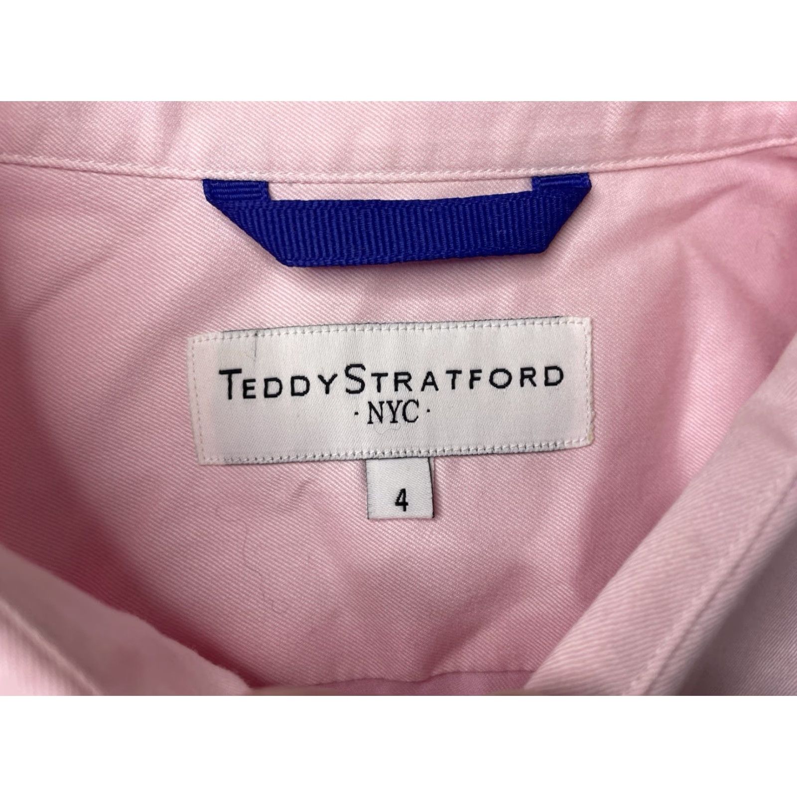 Pinko Teddy Stratford Shirt Mens L Pink Long Sleeve Button Up Zip Casual Twill Cotton Full Zip Pockets Slim Regular Department Men Size US L / EU 52-54 / 3 - 3 Thumbnail