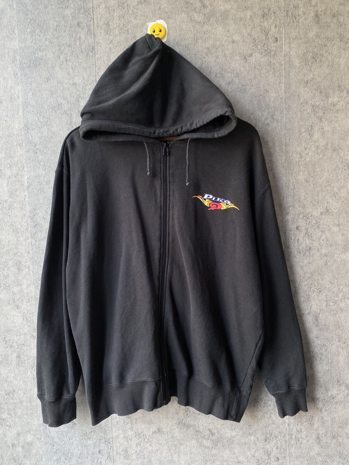 Santa Cruz Skateboards Vintage Piko Surf Skateboard Black Faded Hoodie Size US L / EU 52-54 / 3 - 2 Thumbnail
