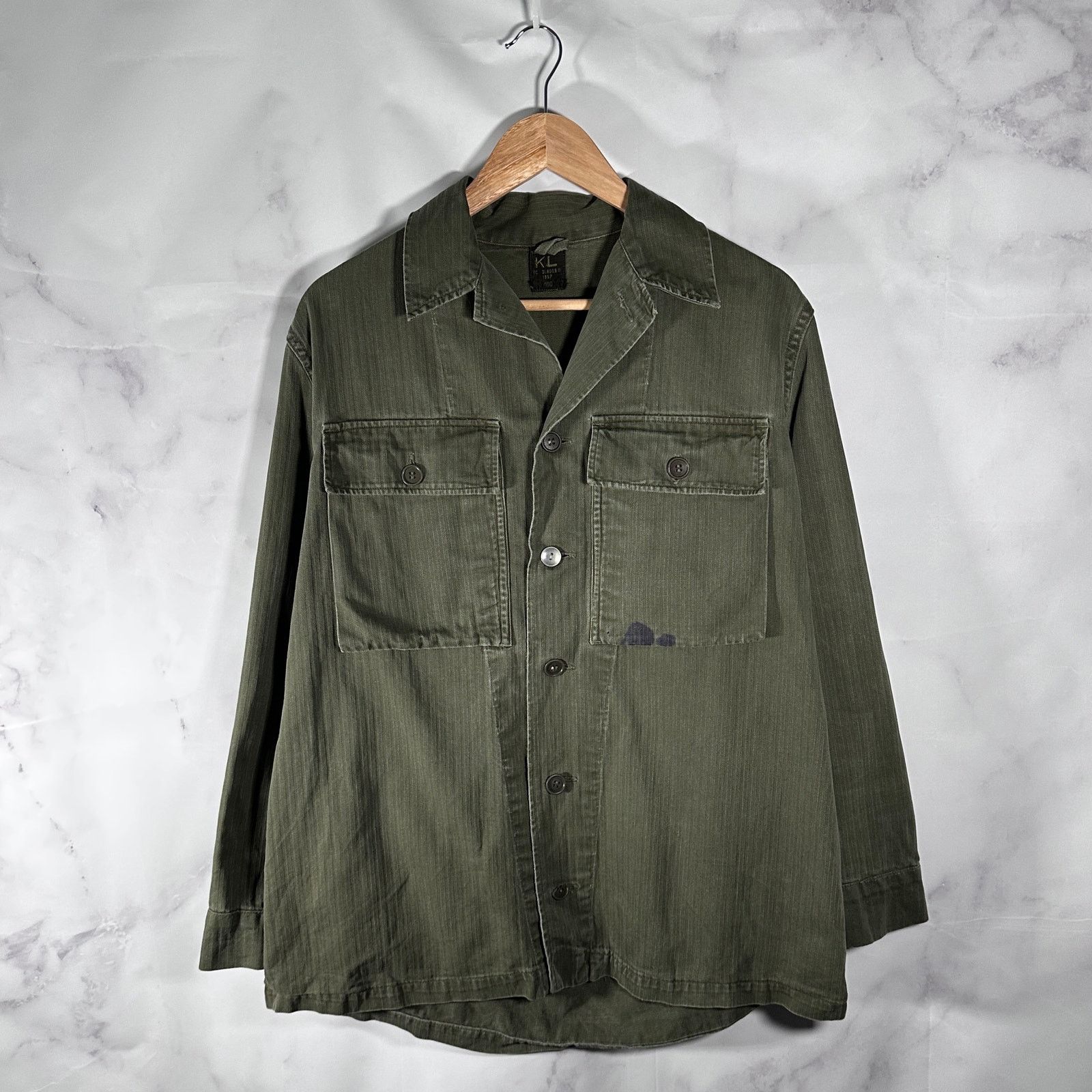 1967 Dutch Military Green Combat Shirt