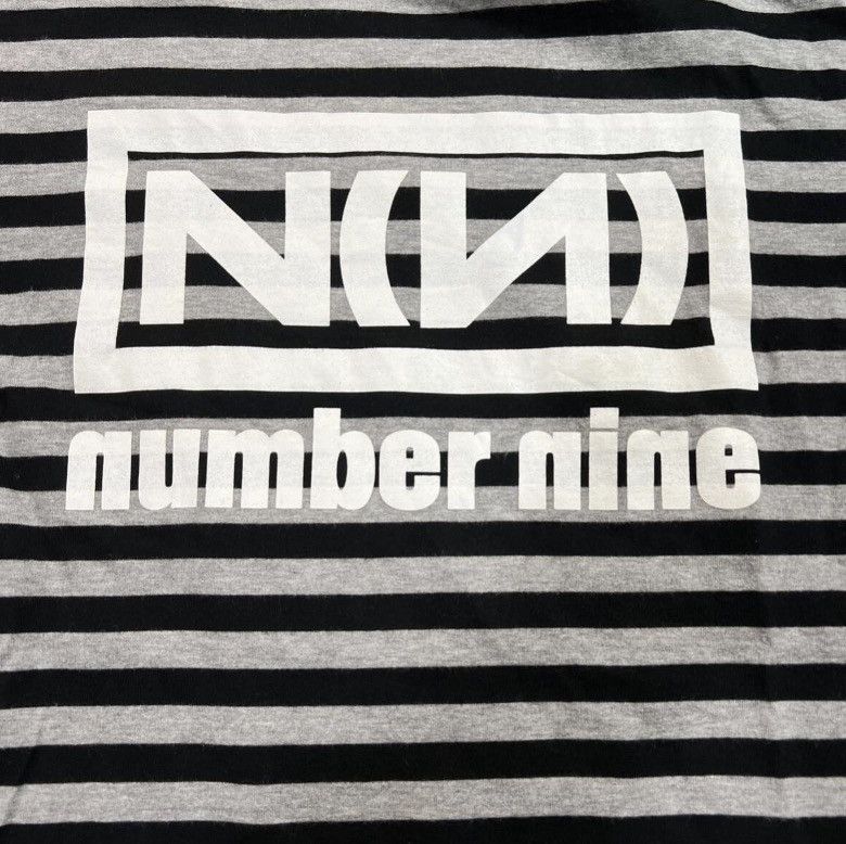 Number (N)ine Number (N)ine Striped Short Sleeve Logo Tee Size US L / EU 52-54 / 3 - 3 Thumbnail