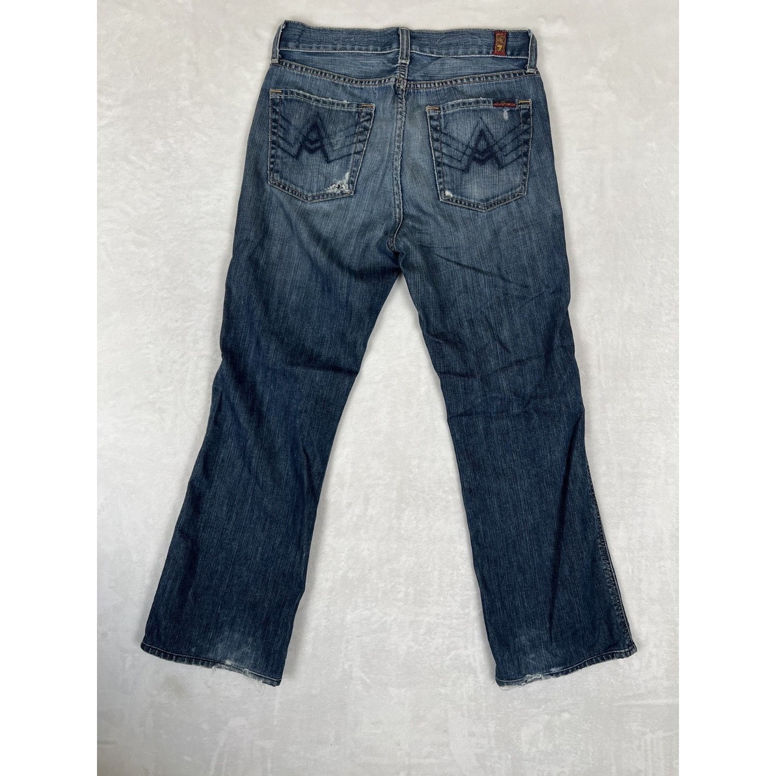 7 For All Mankind 7 For All Mankind Jeans Womens 28 Flare A Pocket Low Rise Da Size 28" / US 6 / IT 42 - 11 Thumbnail