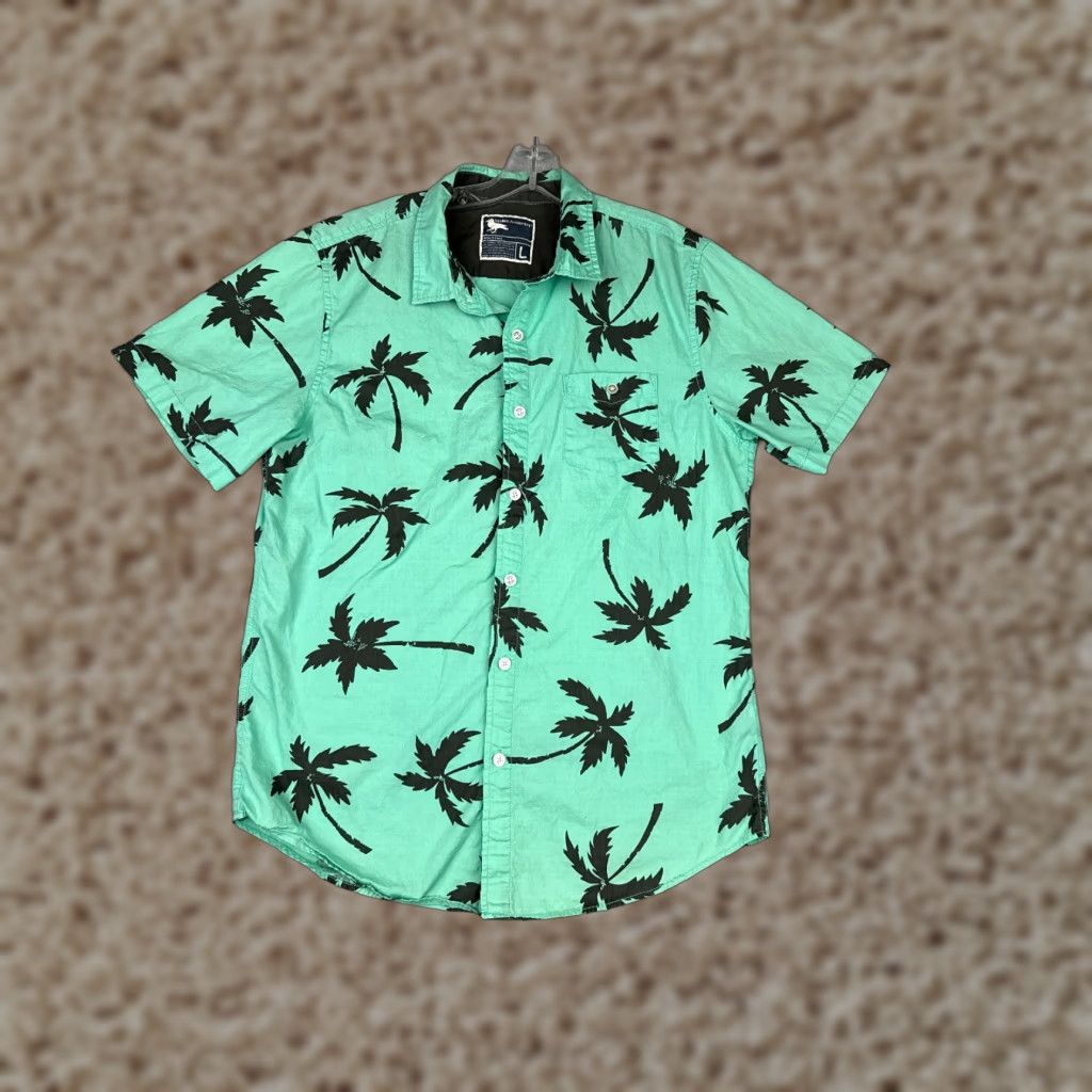 Vintage Coconut Connection Hawaiian Shirt Men Large Green Palm Tree Cotton Size US L / EU 52-54 / 3 - 1 Thumbnail