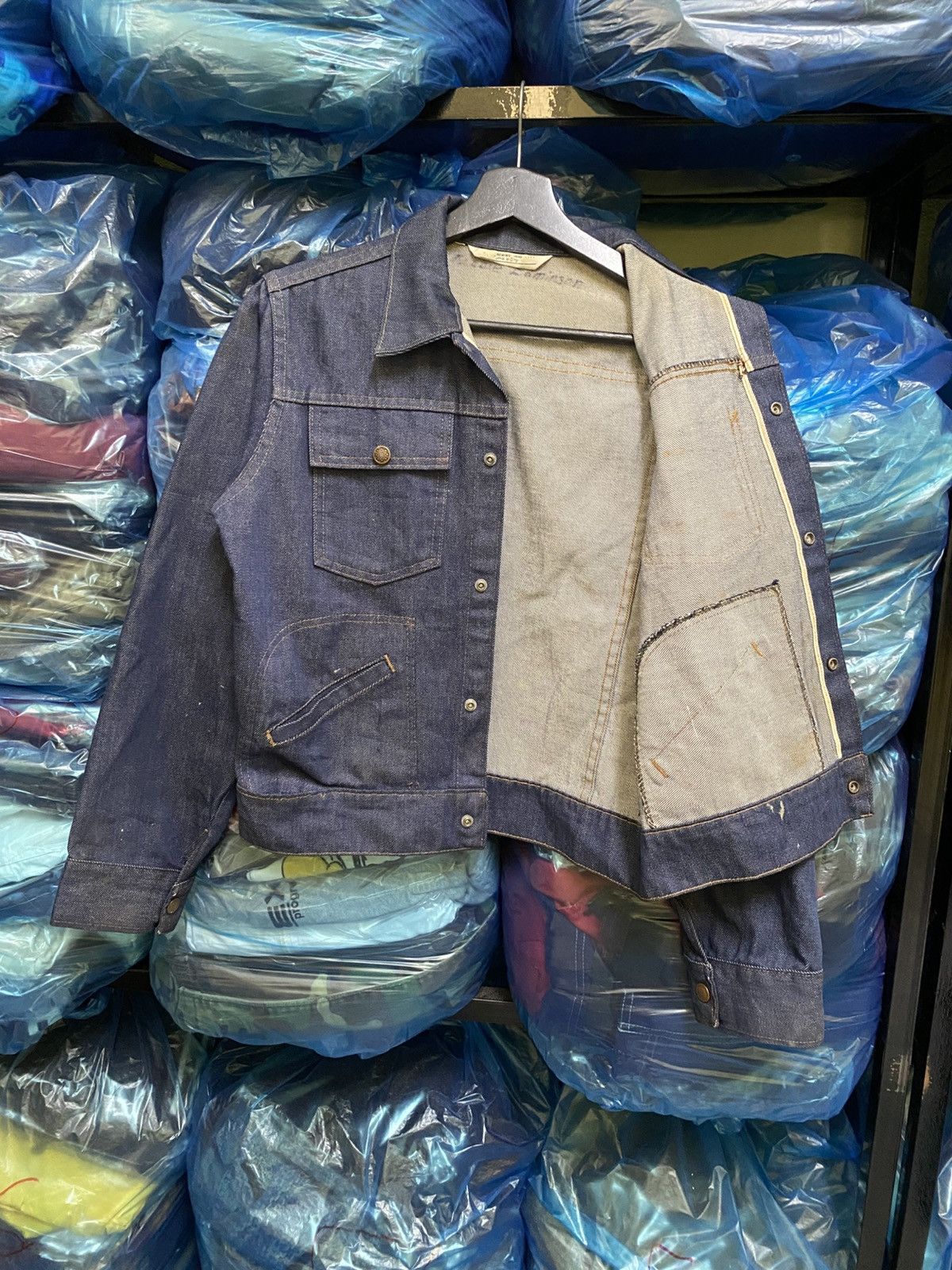 Vintage Vintage Selvedge Denim Jacket – Unbranded, 1970s Style Size US XS / EU 42 / 0 - 10 Thumbnail