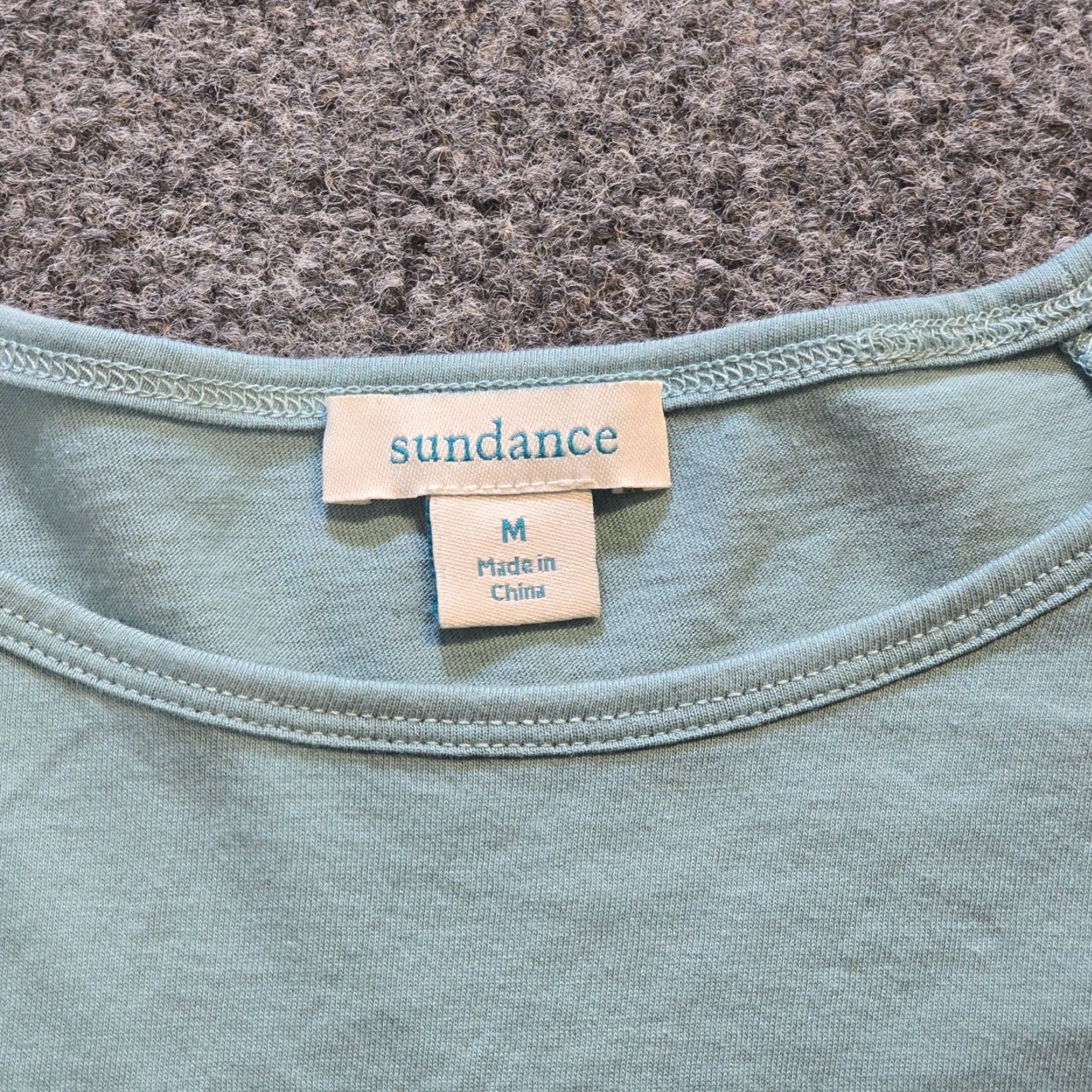 Vintage Sundance Top Womens Size Medium Green Ruched Long Sleeve Stretch Basic Capsule Shirt Womens M Green Ruched Sleeves Casual Knit Cotton Blend Vintage No Size M / US 6-8 / IT 42-44 - 4 Thumbnail