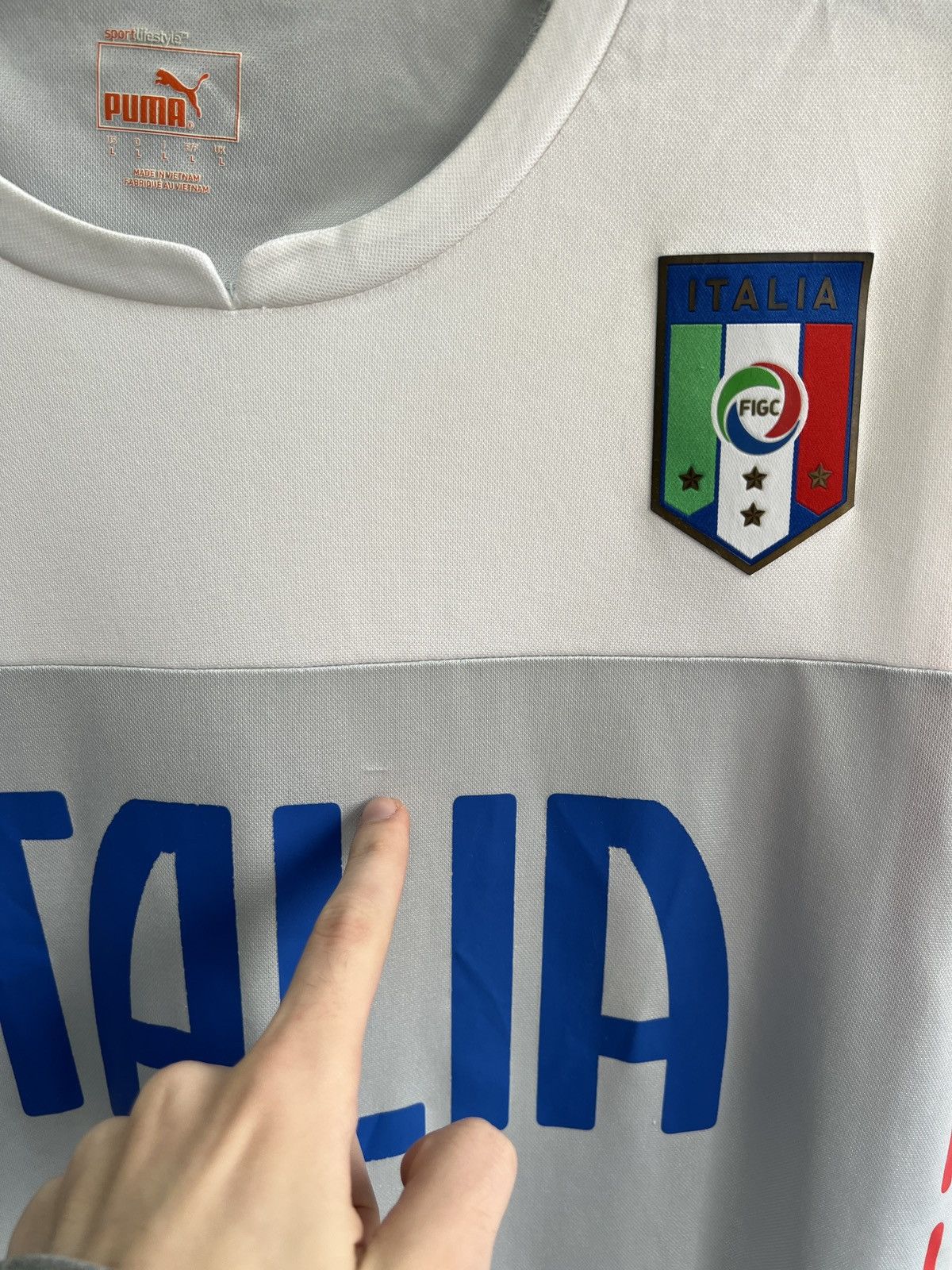 Puma × Vintage Vintage Puma Italy National Soccer Team Training Jersey Size US L / EU 52-54 / 3 - 10 Thumbnail